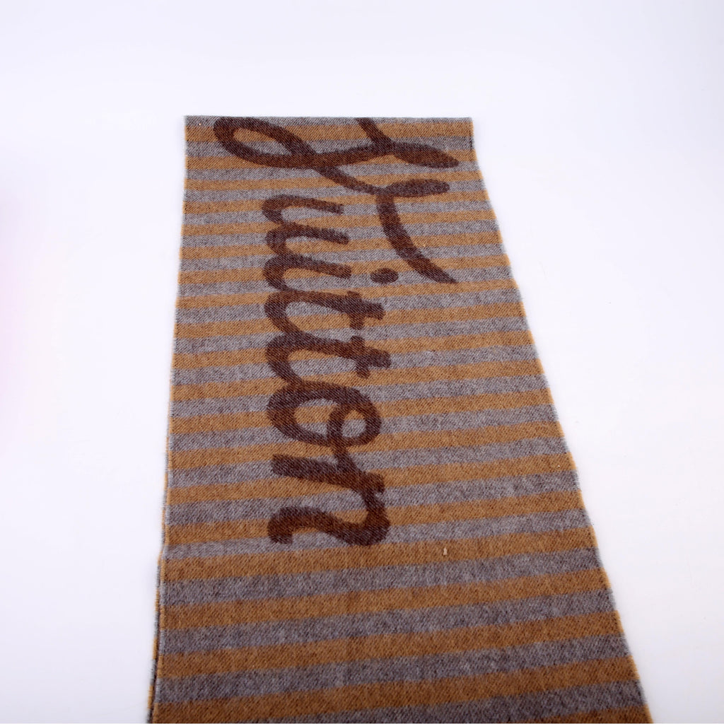 Since 1854 Wool/Angora Muffler Scarf Tan