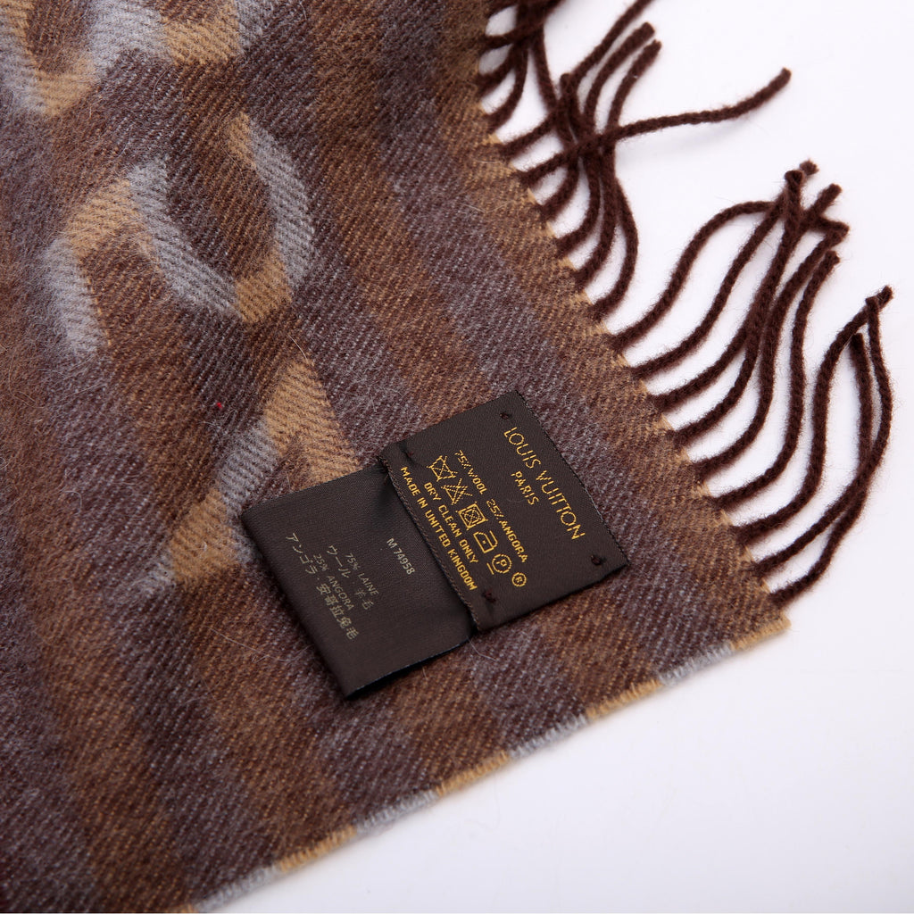 Since 1854 Wool/Angora Muffler Scarf Tan
