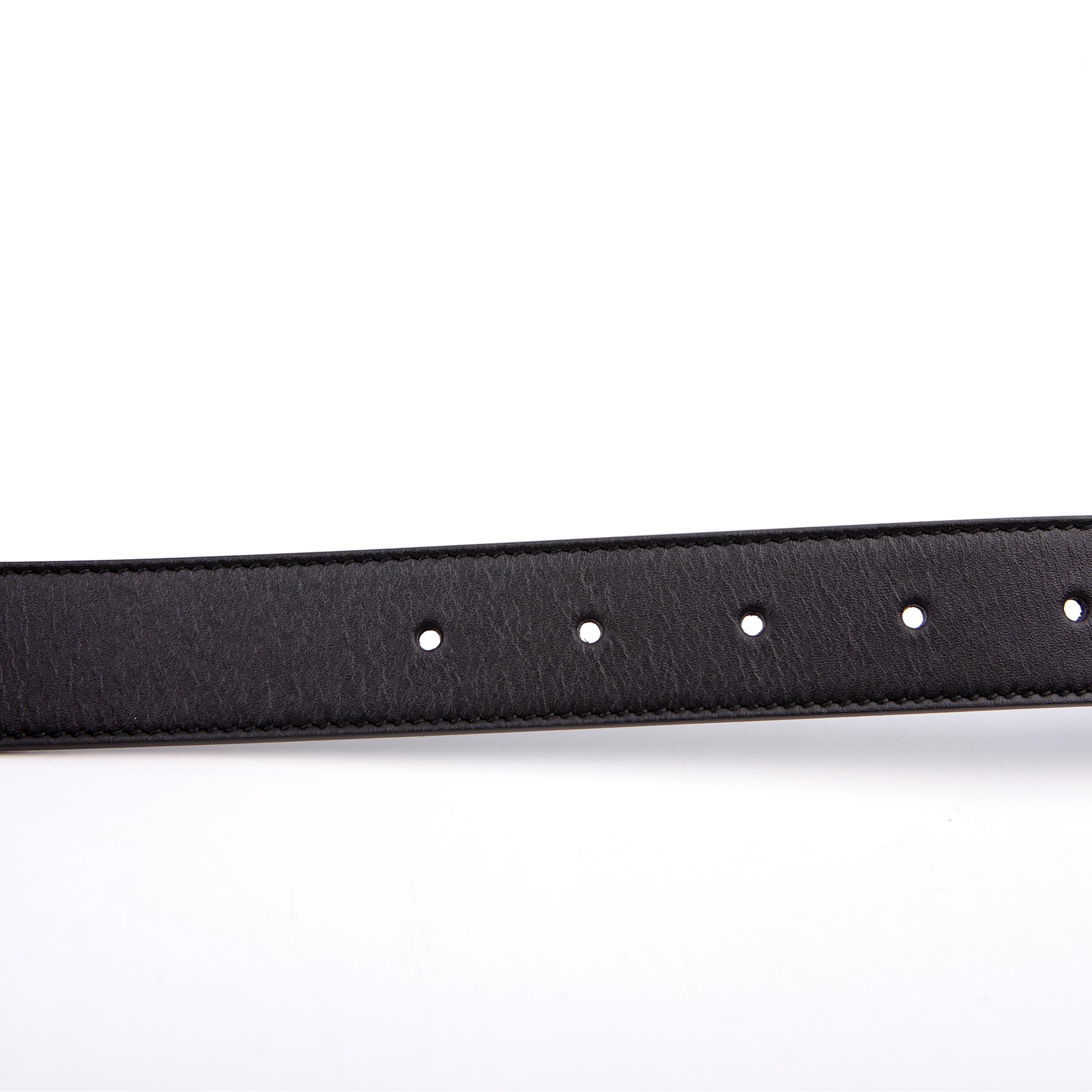 414516 GG Marmont Belt Size 80/32 Black