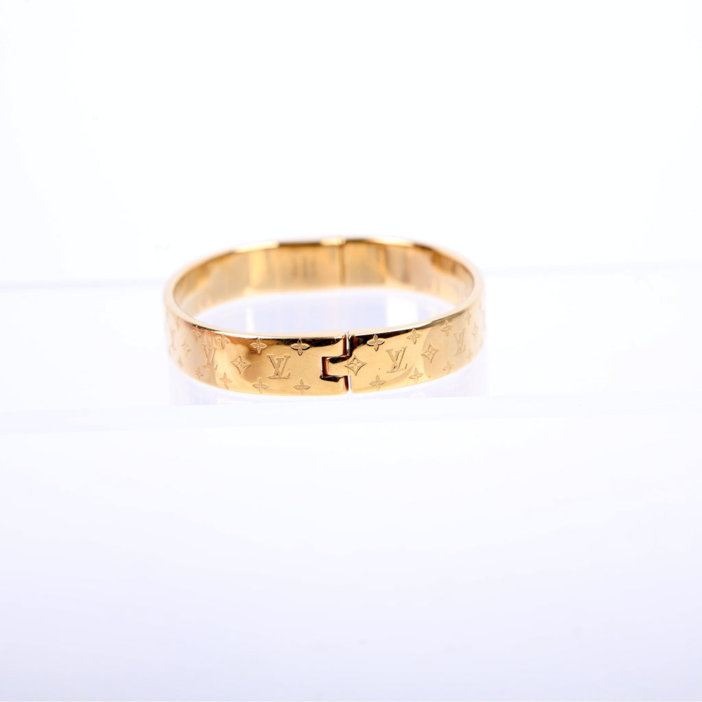 Nanogram Cuff Bracelet Size Medium Gold