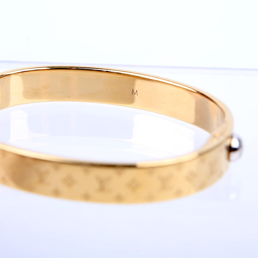 Nanogram Cuff Bracelet Size Medium Gold