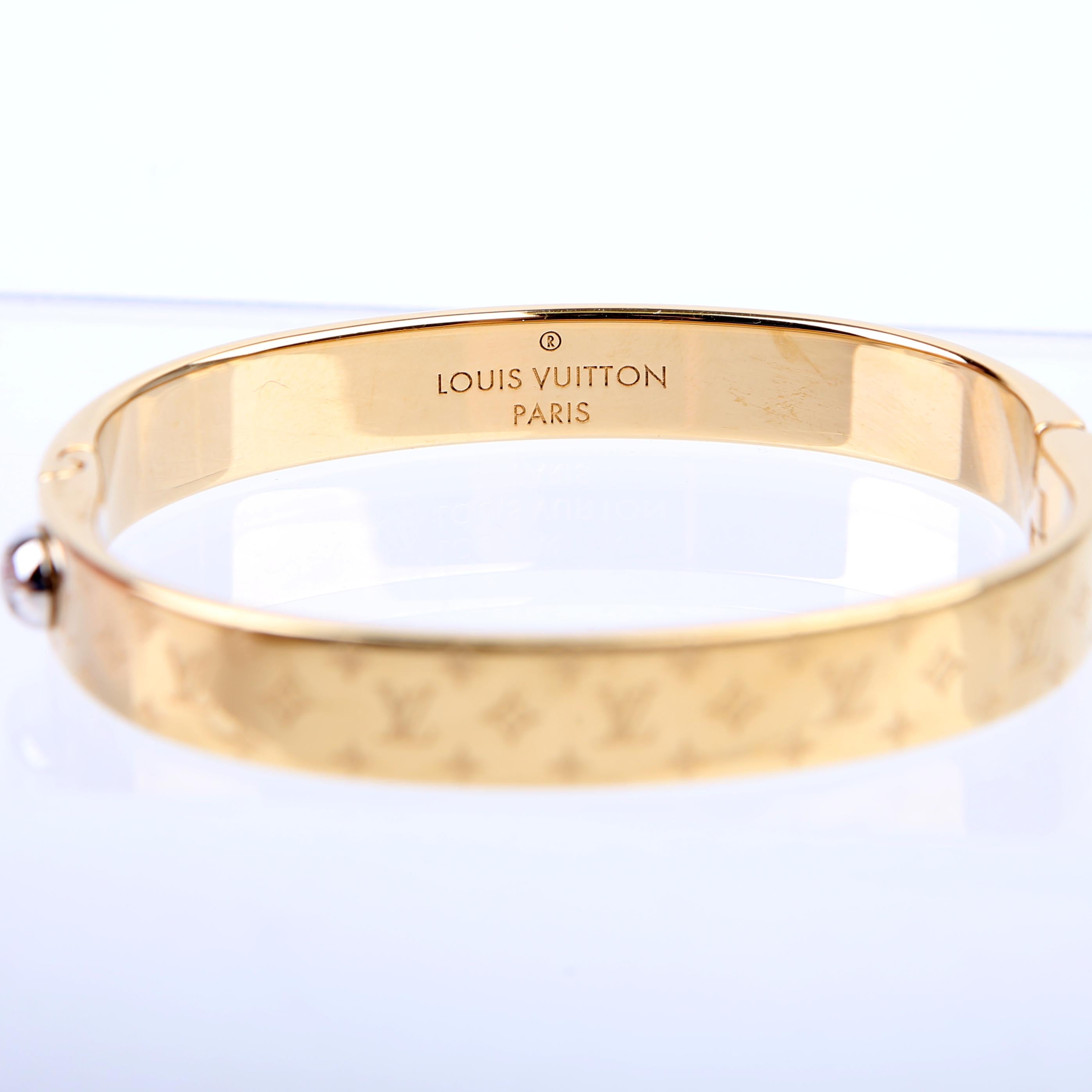 Nanogram Cuff Bracelet Size Medium Gold