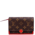 Flore Compact Wallet Monogram Red