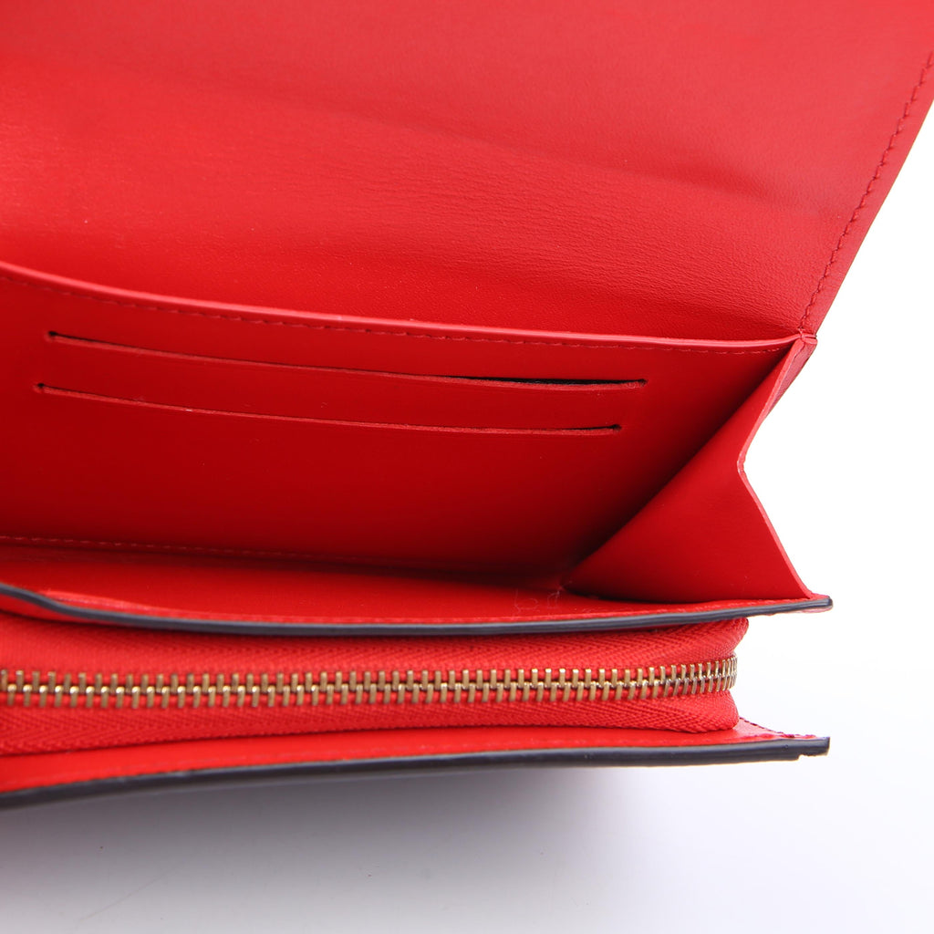 Flore Compact Wallet Monogram Red