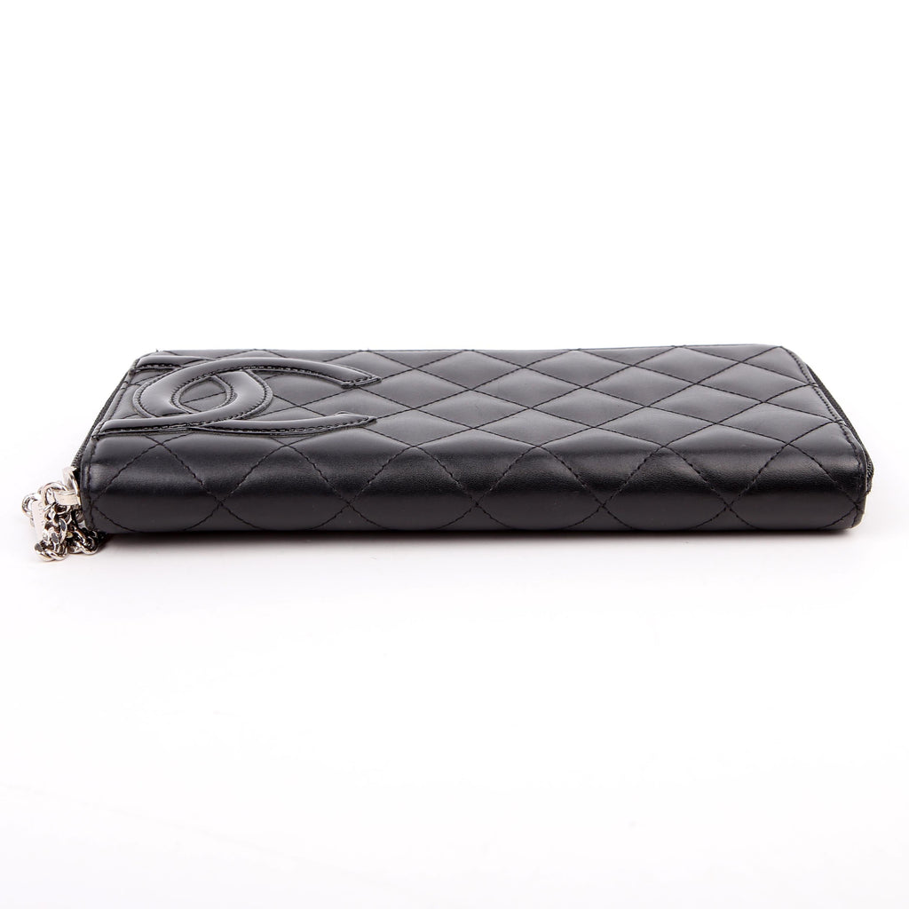 Cambon Ligne Zip Around Long Wallet Black