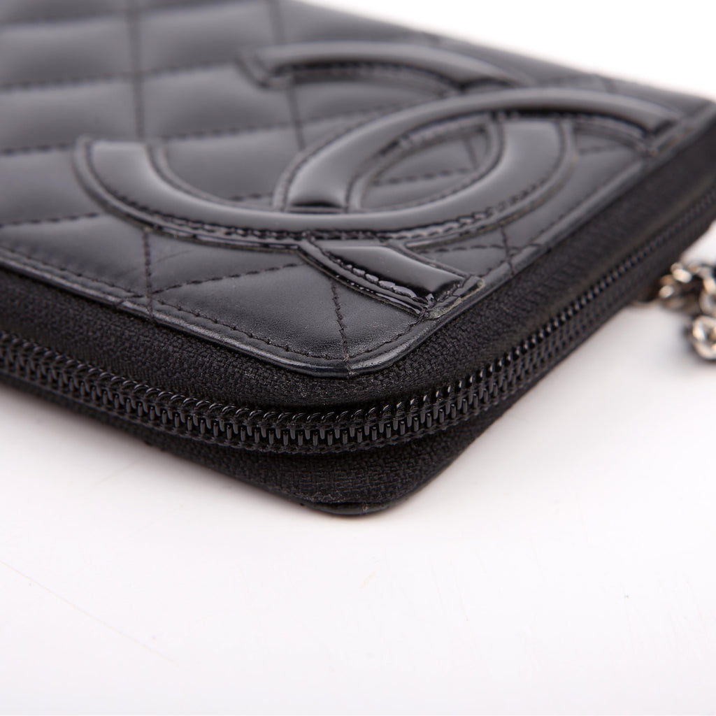 Cambon Ligne Zip Around Long Wallet Black