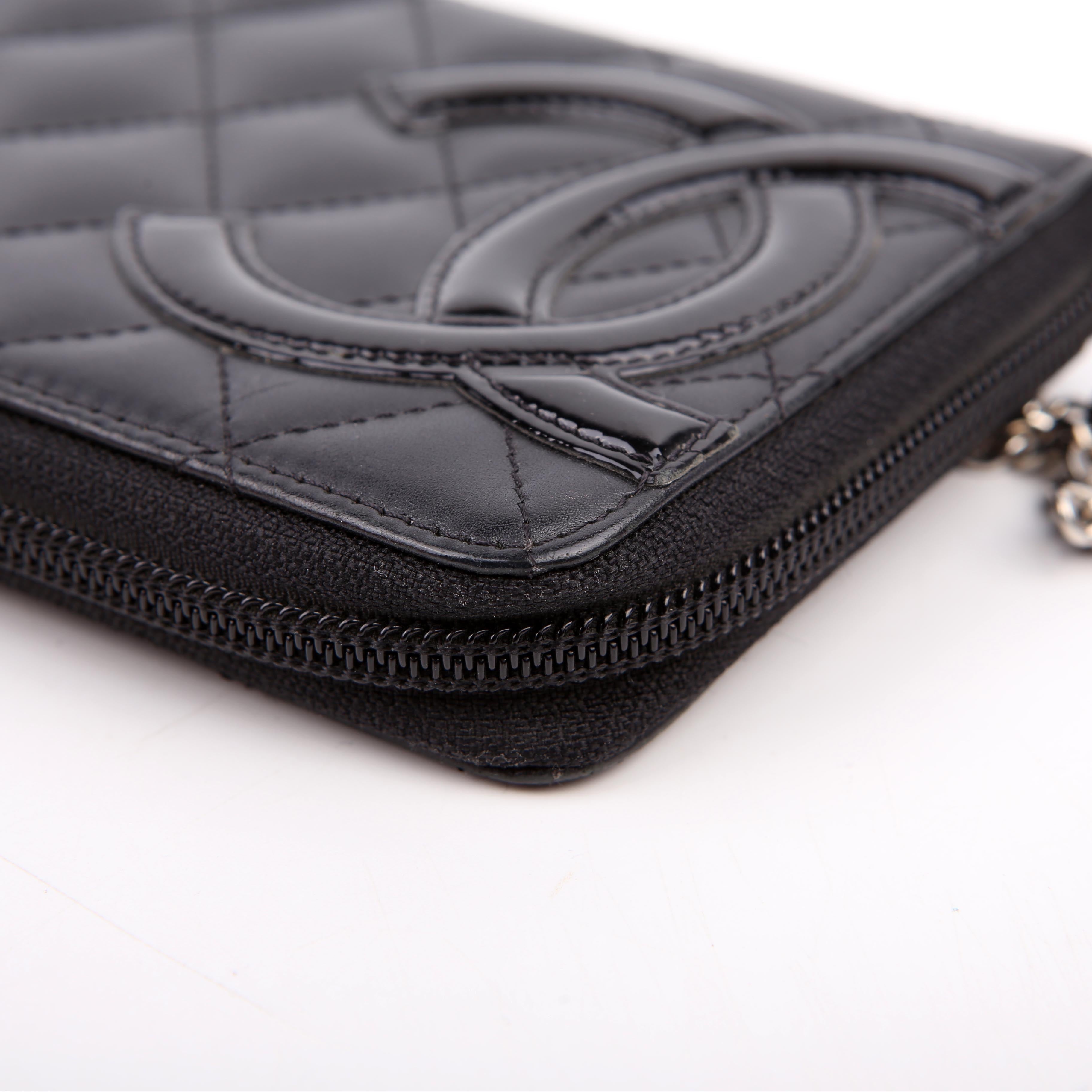 Cambon Ligne Zip Around Long Wallet Black