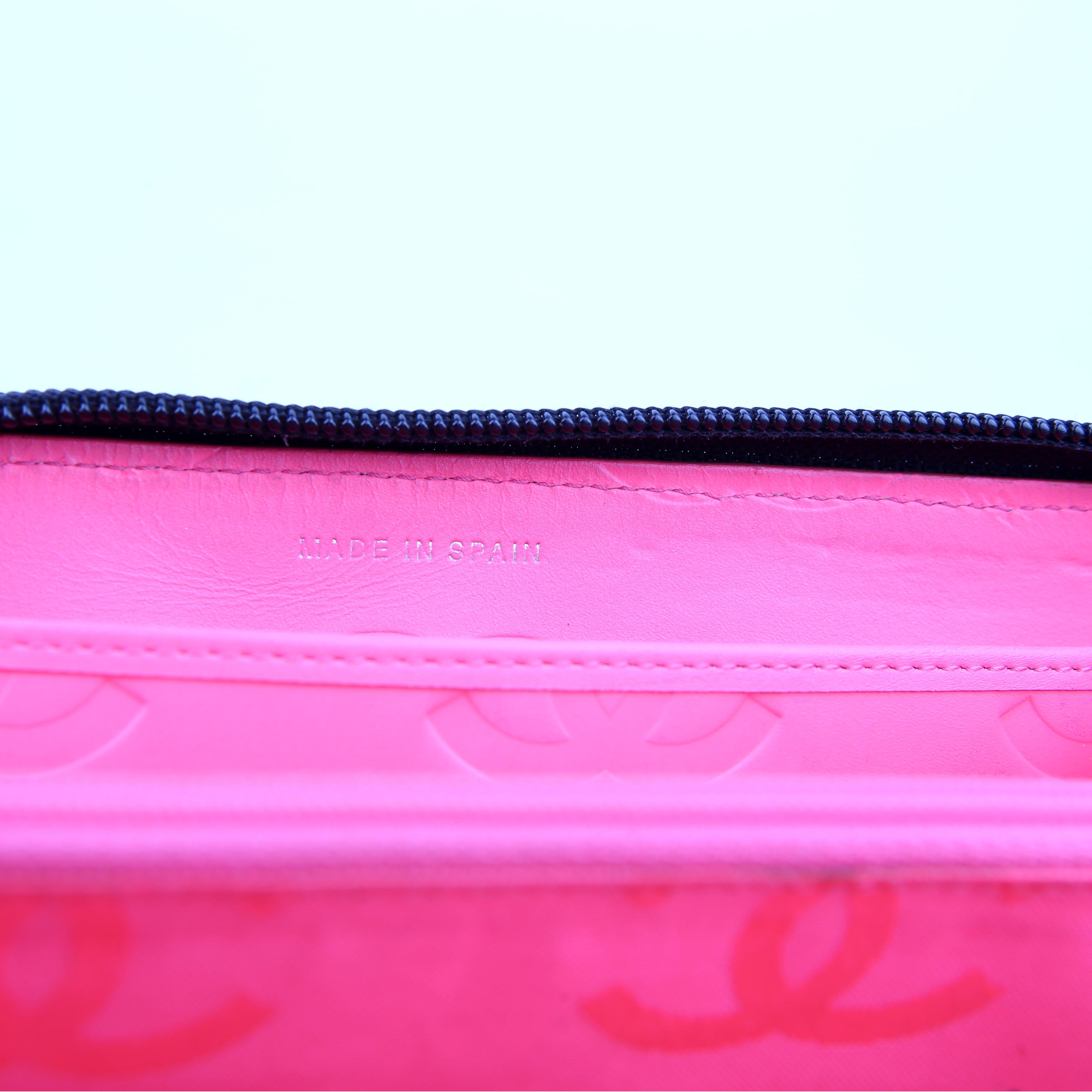 Cambon Ligne Zip Around Long Wallet Black