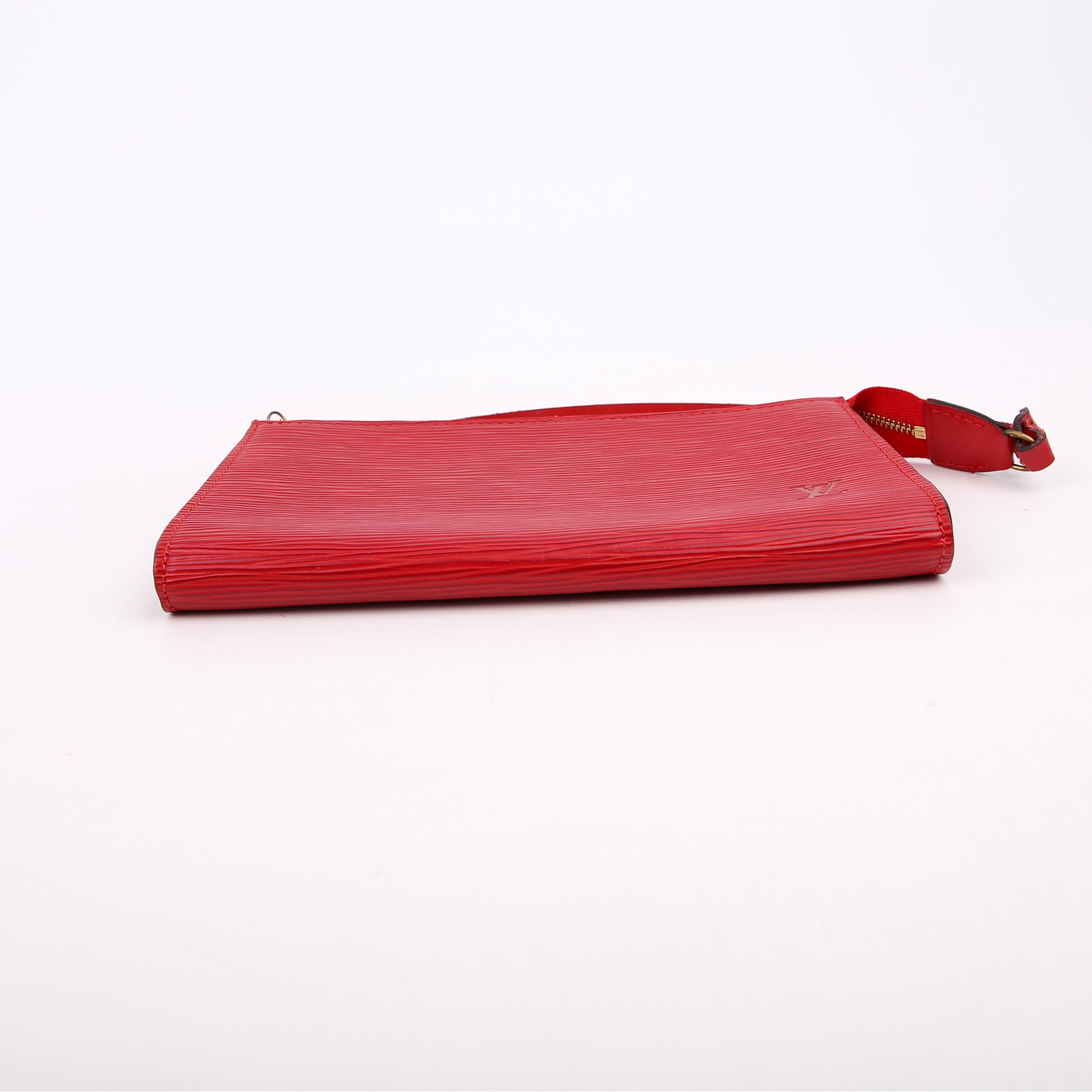 Pochette Accessories Epi Red