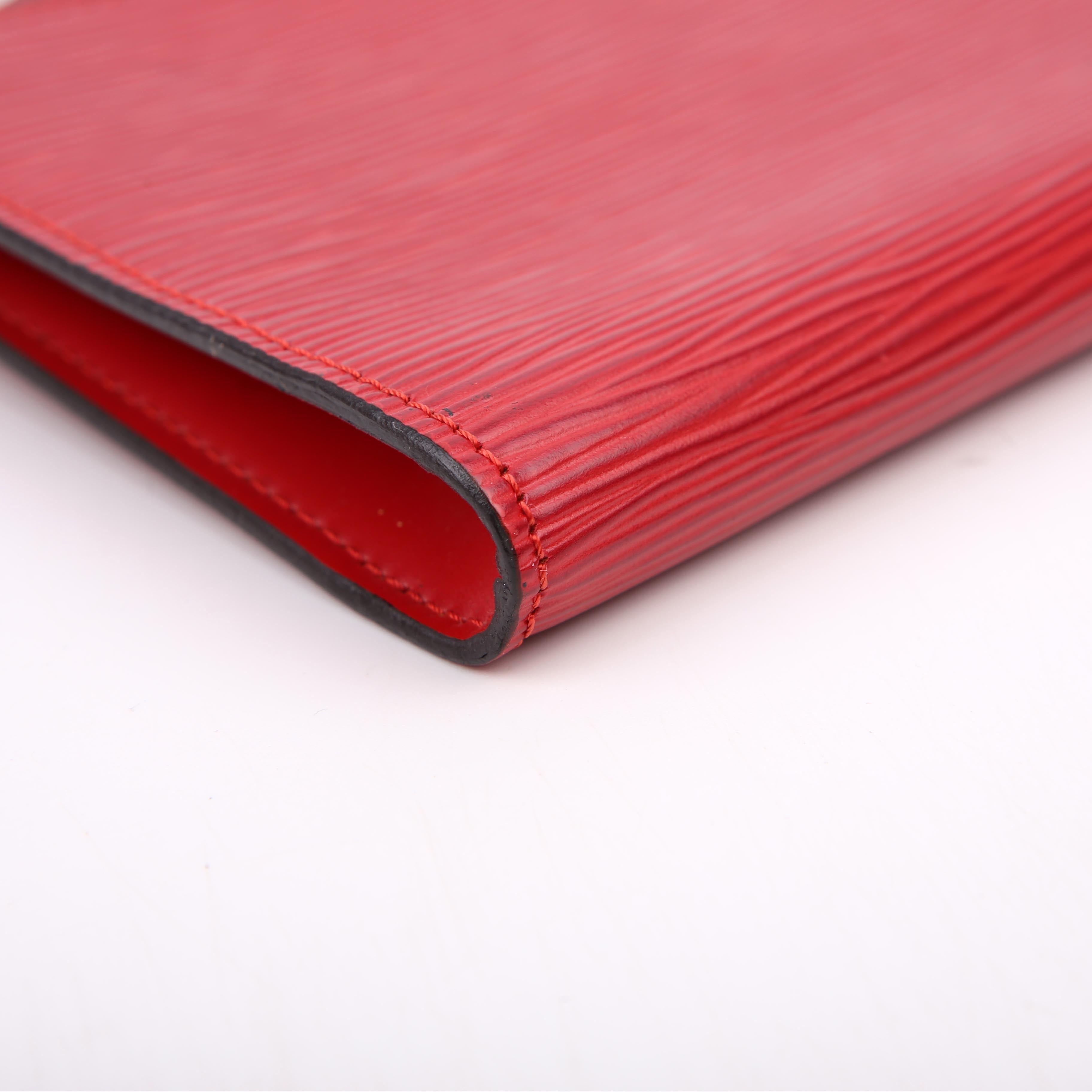 Pochette Accessories Epi Red