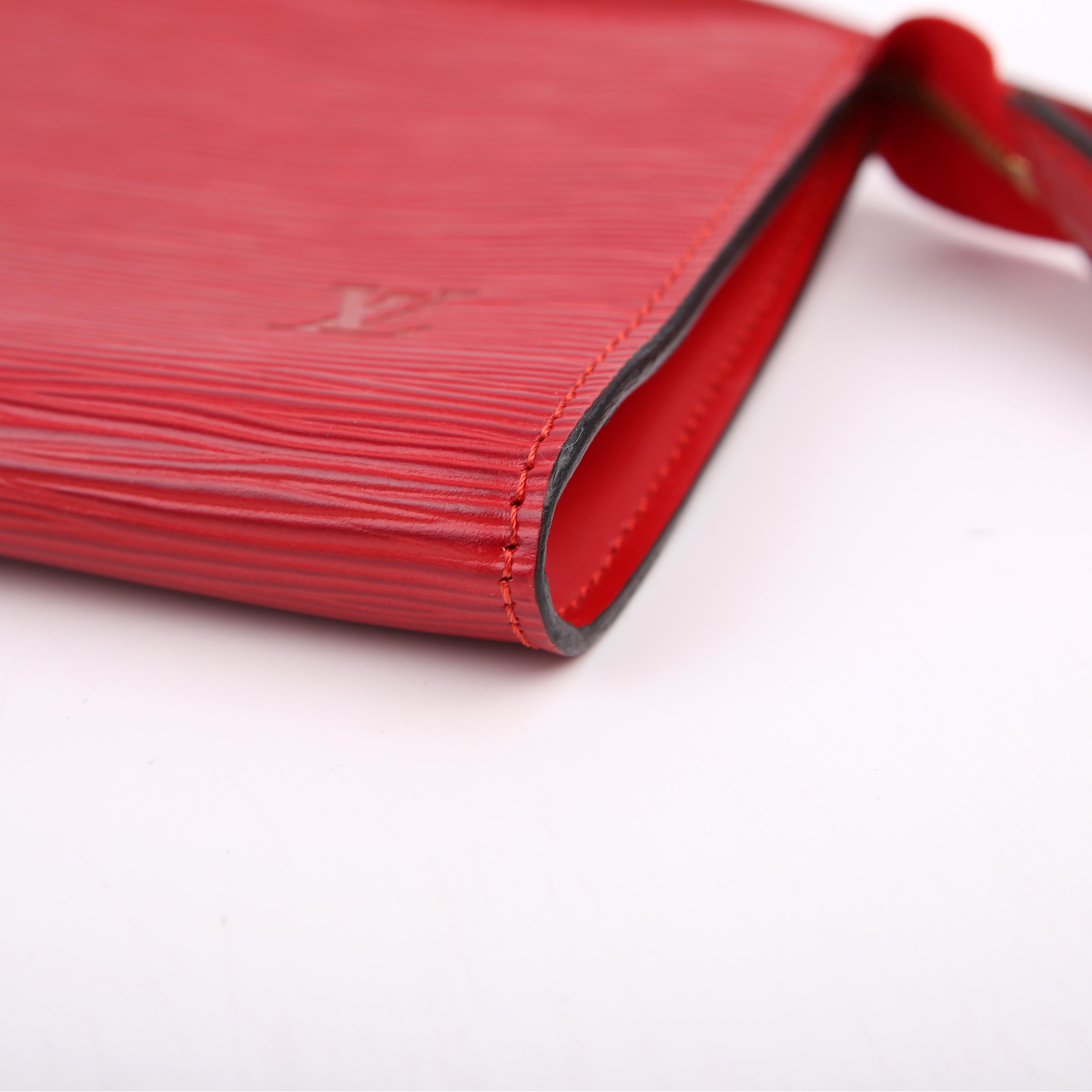 Pochette Accessories Epi Red