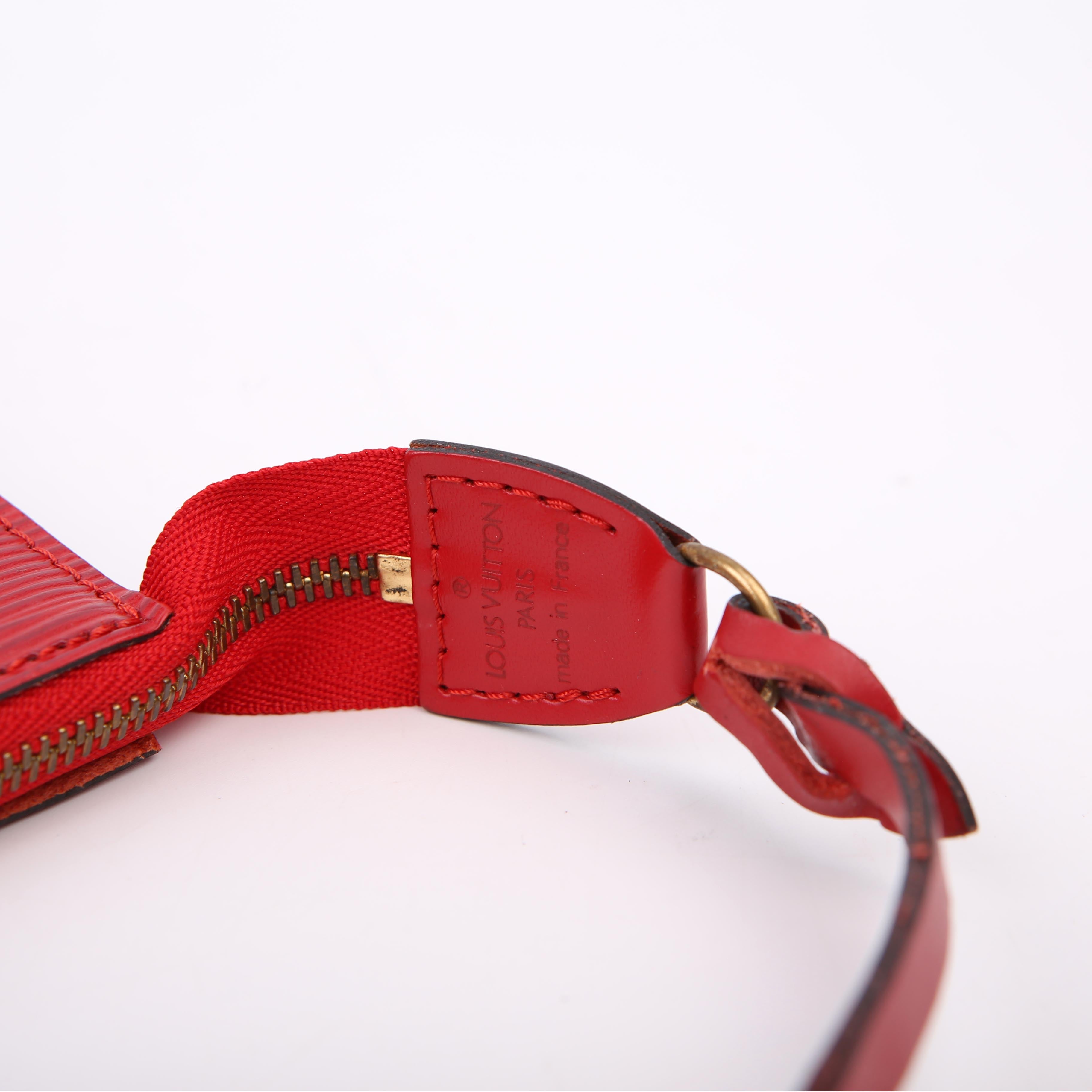 Pochette Accessories Epi Red