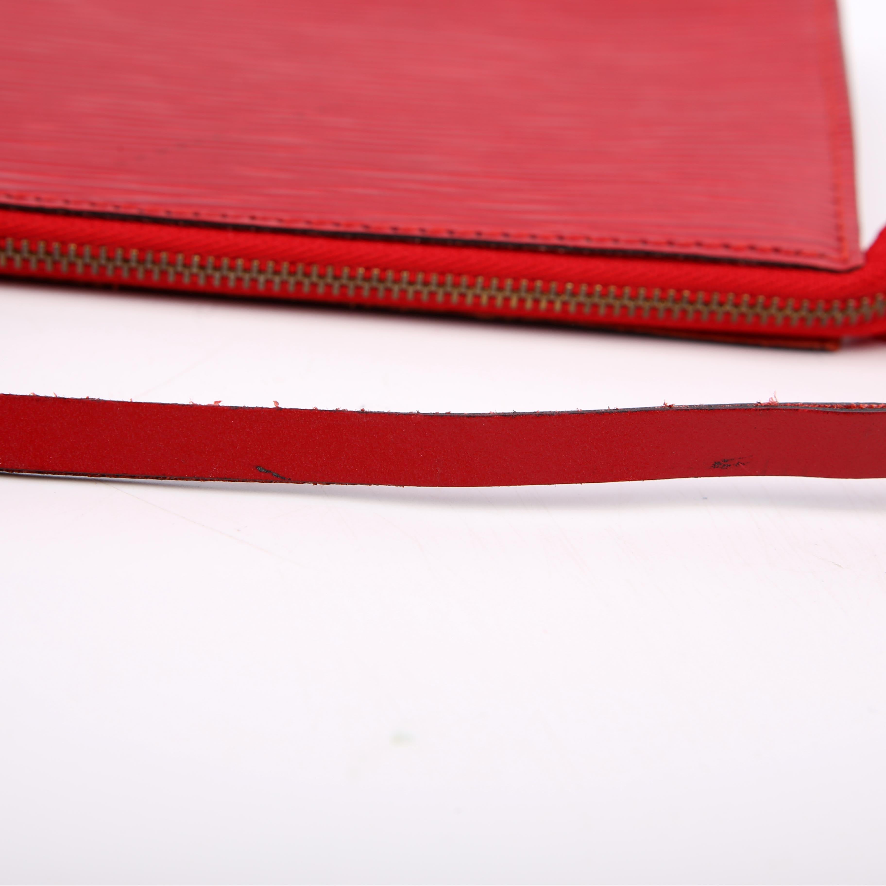 Pochette Accessories Epi Red