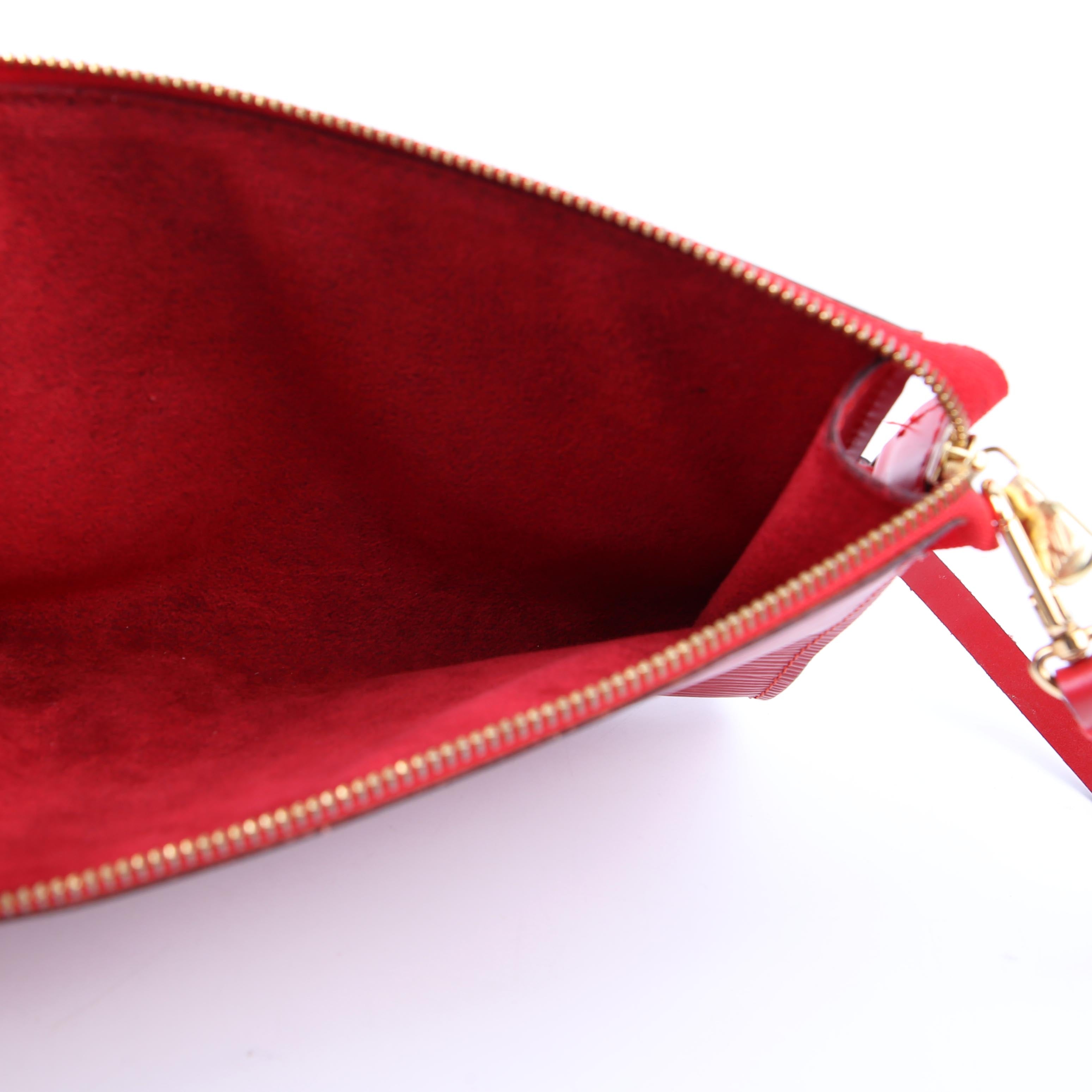 Pochette Accessories Epi Red