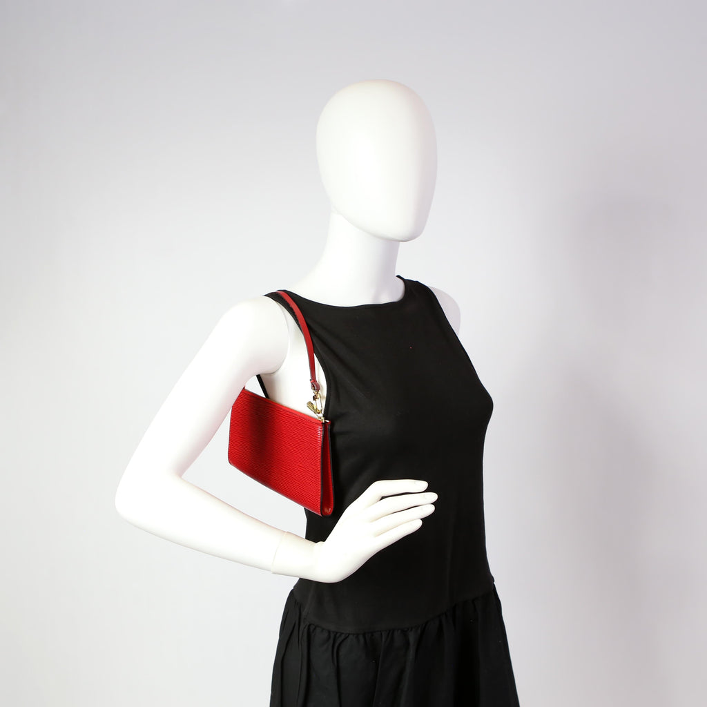 Pochette Accessories Epi Red