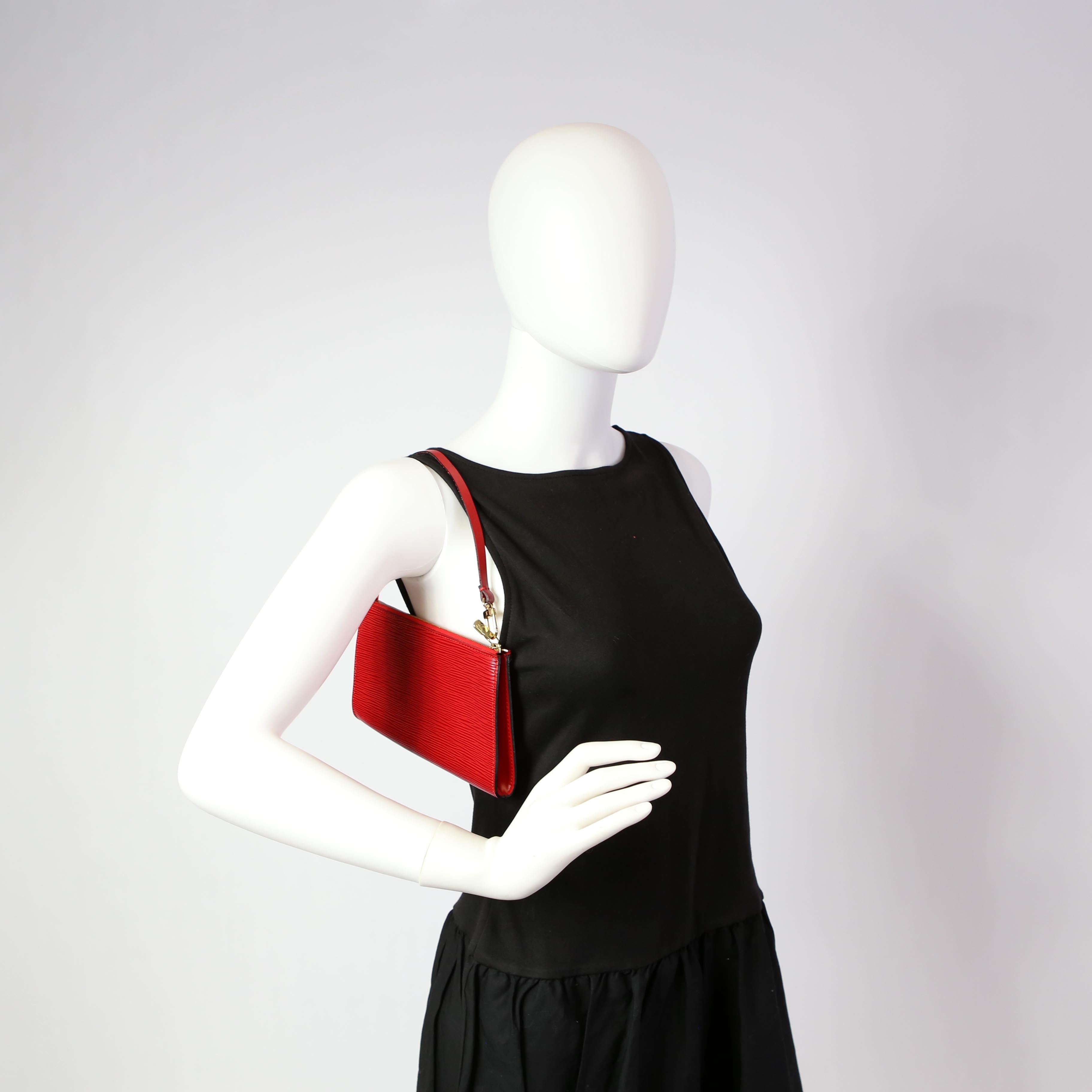 Pochette Accessories Epi Red