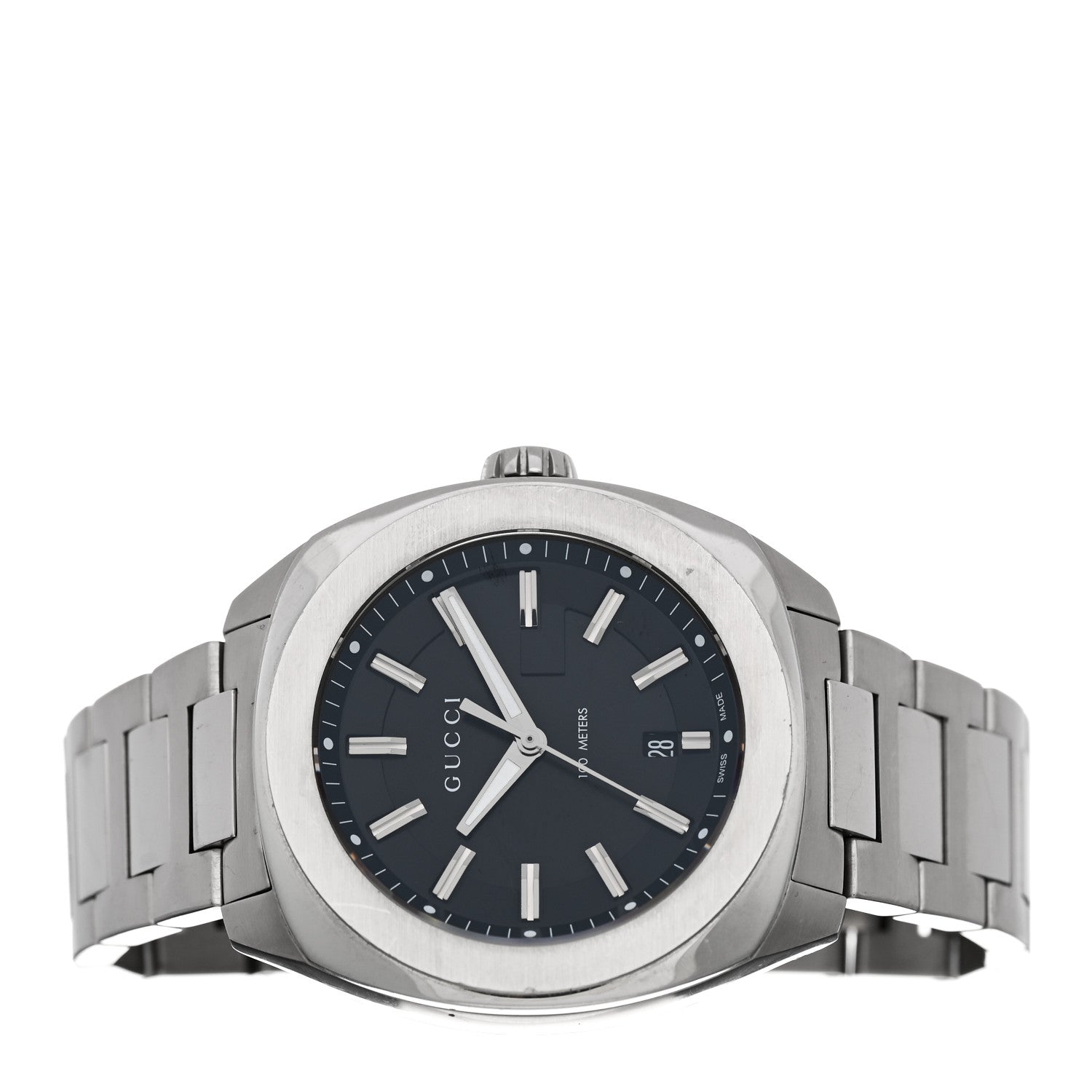 Gucci Stainless Steel 44mm GG2570 Quartz Watch Black
