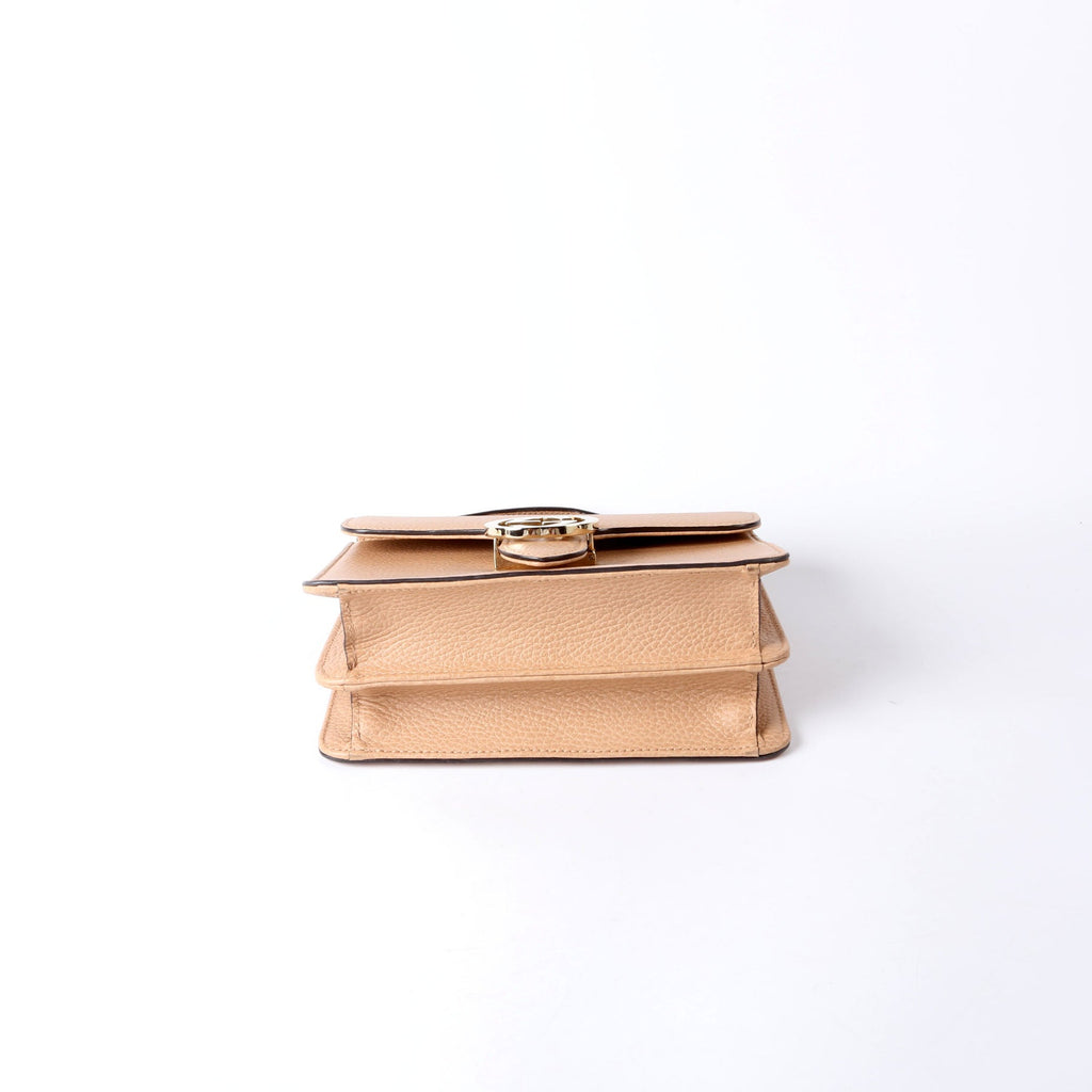 510304 Interlocking Small Crossbody Nude