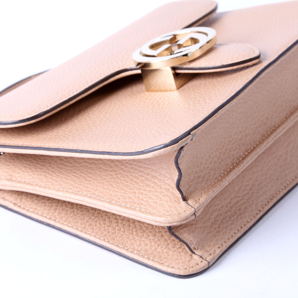 510304 Interlocking Small Crossbody Nude