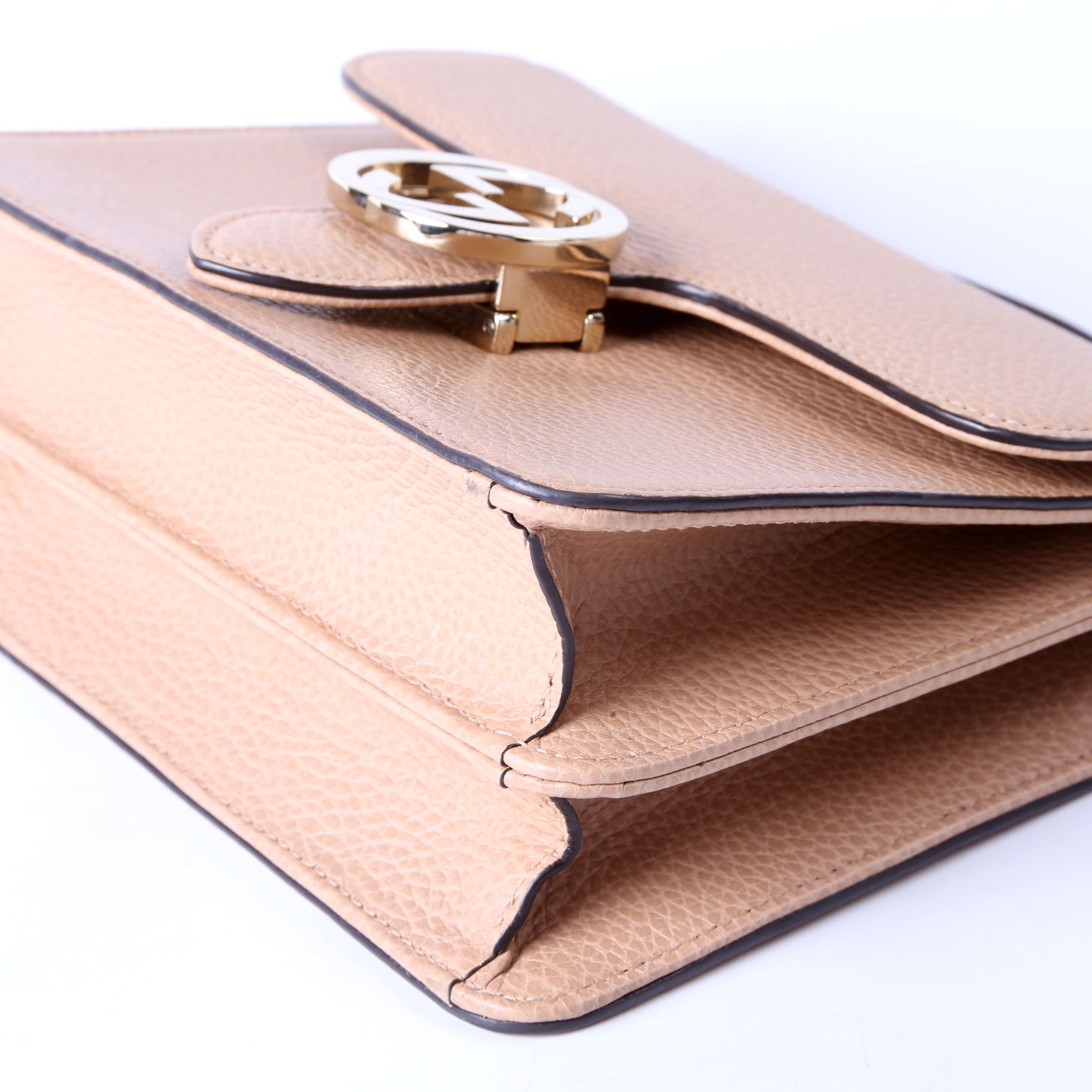 510304 Interlocking Small Crossbody Nude
