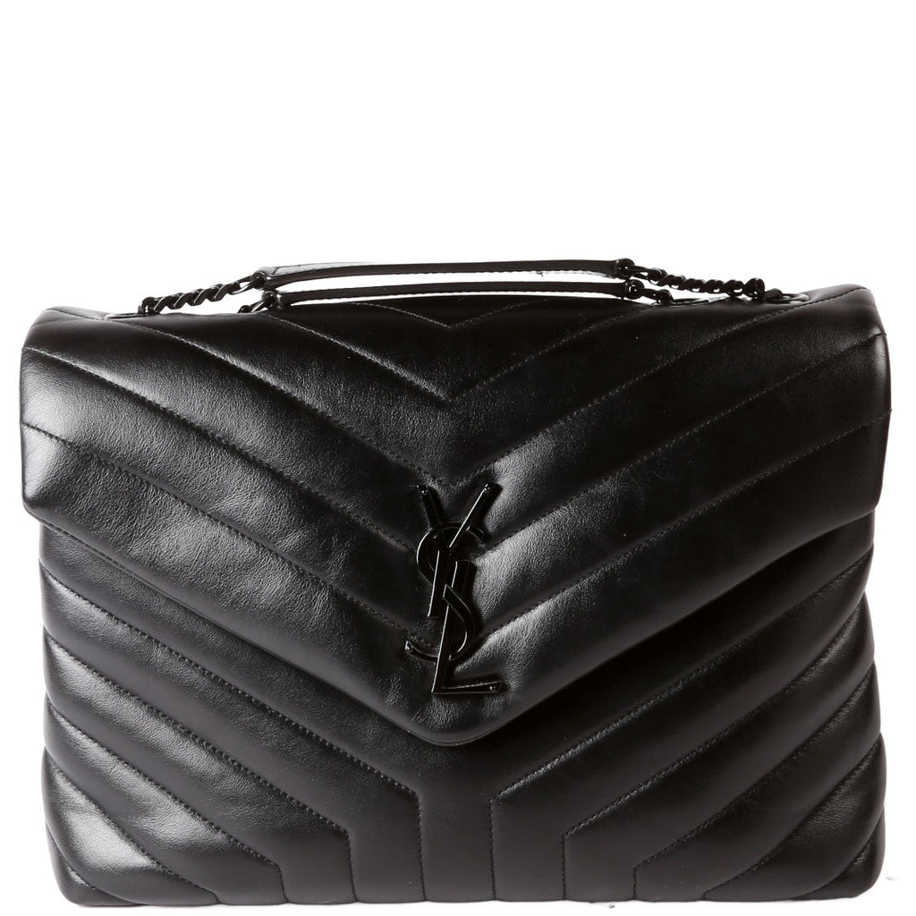 SAINT LAURENT Loulou Medium Quilted 574946 Black