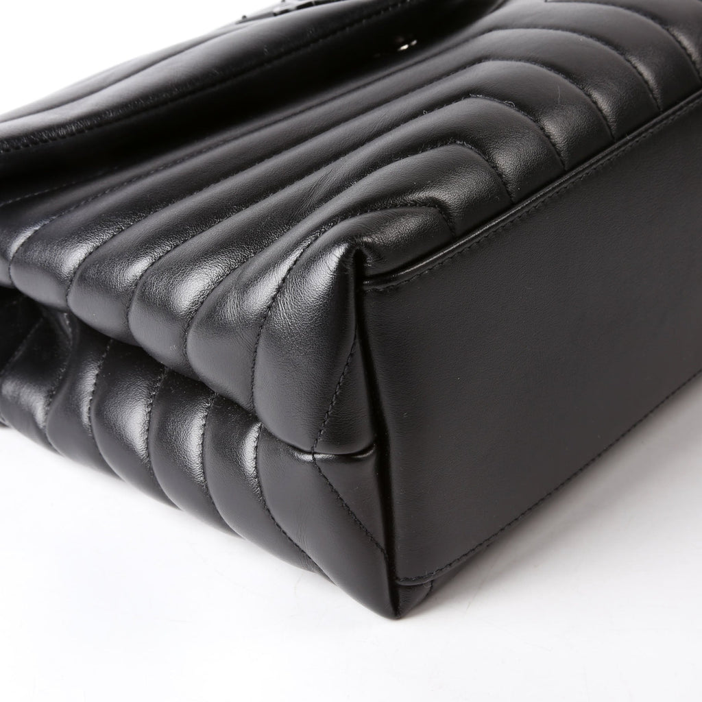 SAINT LAURENT Loulou Medium Quilted 574946 Black