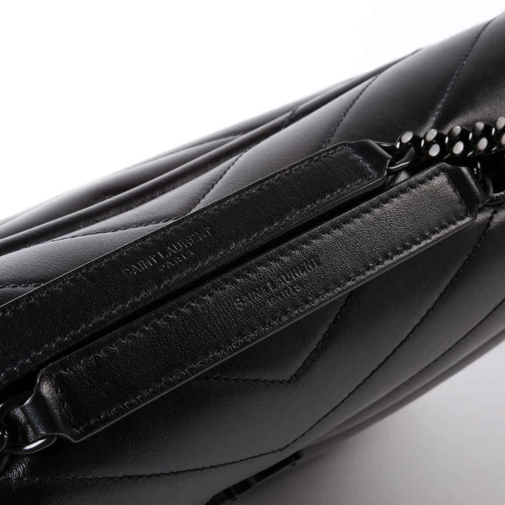 SAINT LAURENT Loulou Medium Quilted 574946 Black