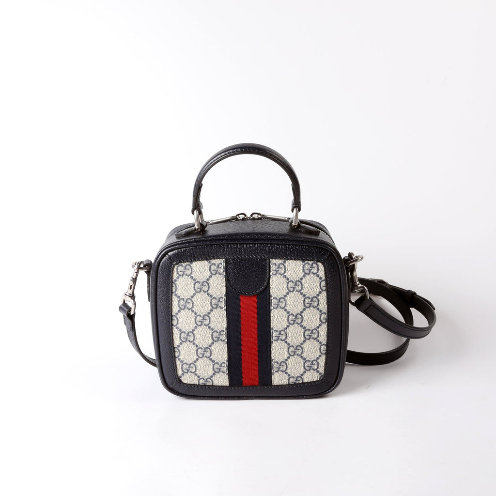 Gucci 772157 GG Supreme Ophidia Mini Top Handle Navy