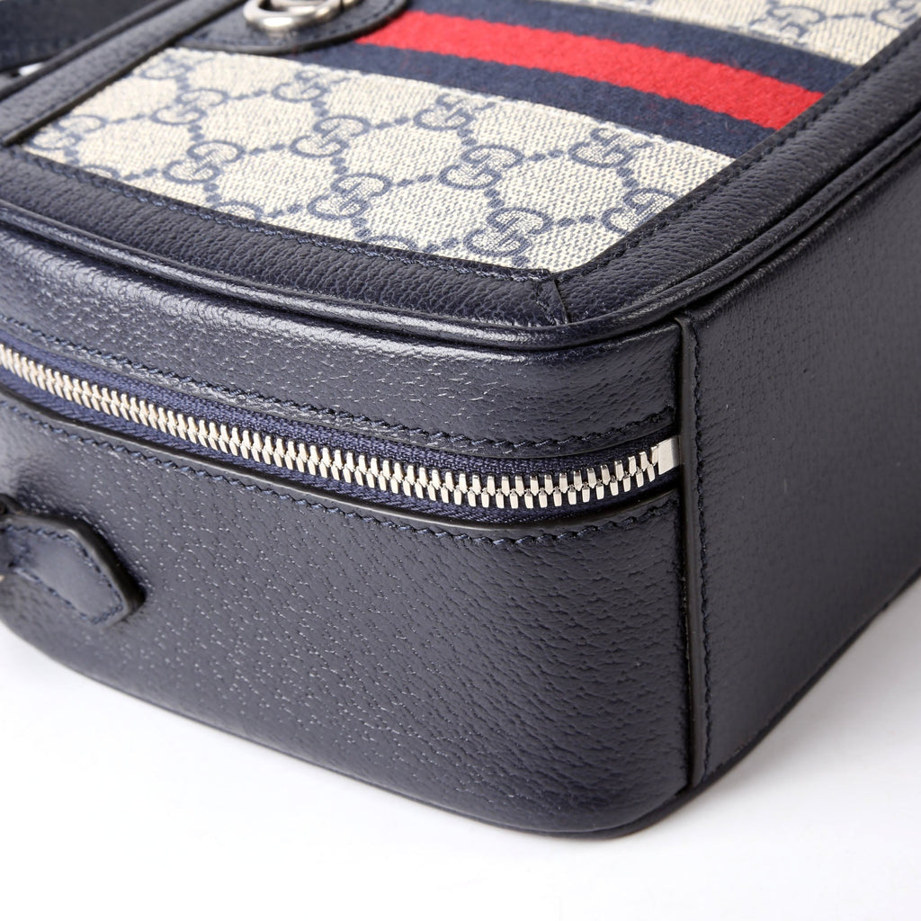 Gucci 772157 GG Supreme Ophidia Mini Top Handle Navy