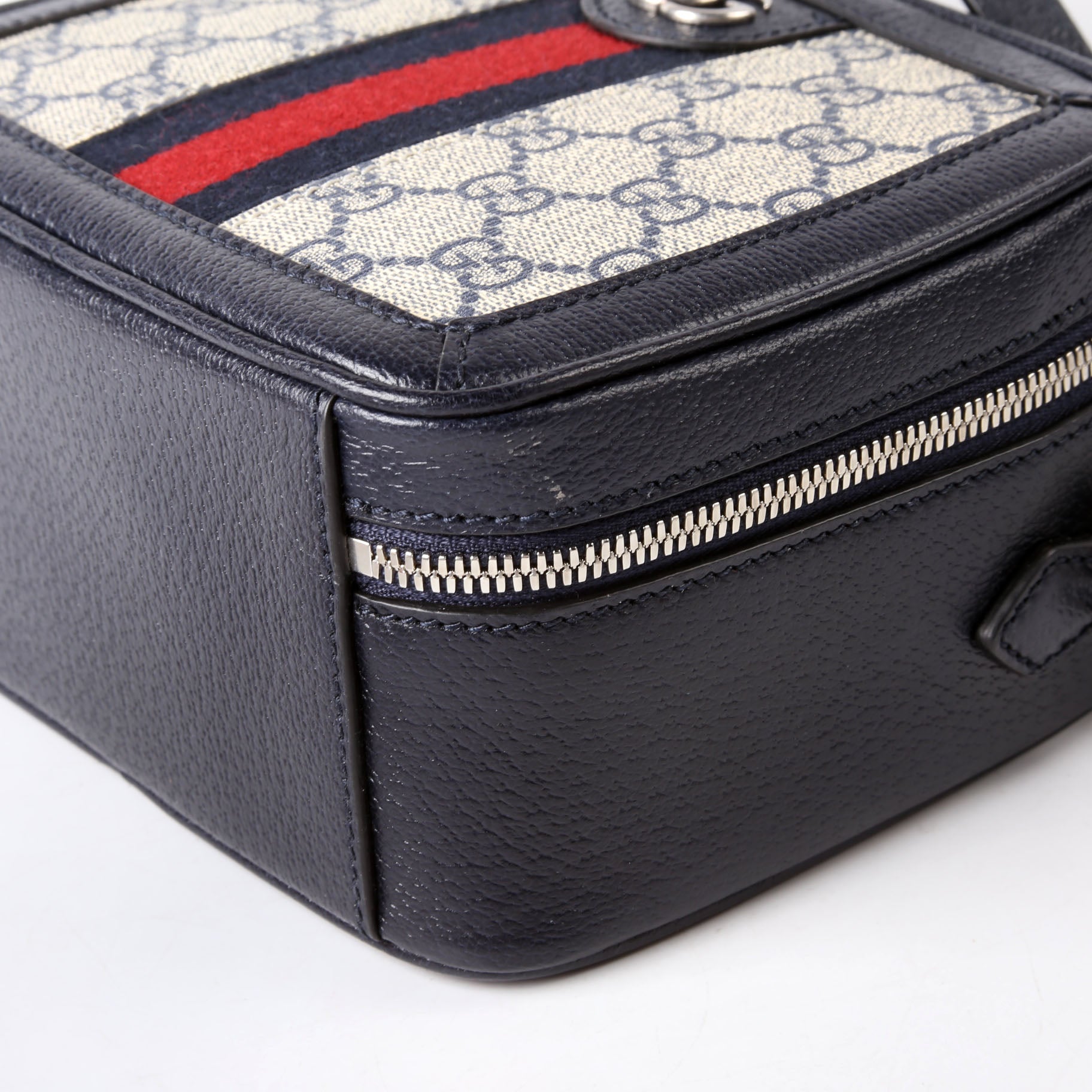 Gucci 772157 GG Supreme Ophidia Mini Top Handle Navy