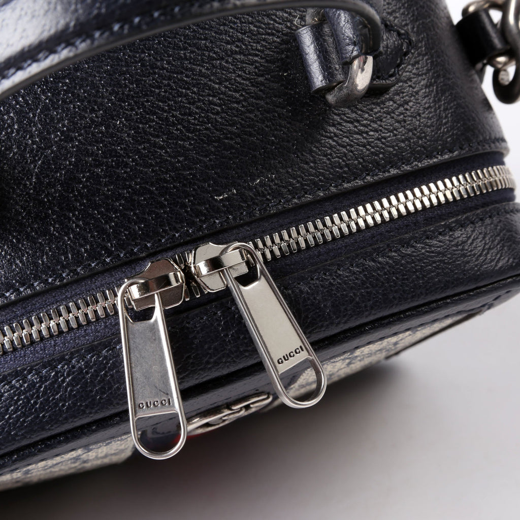 Gucci 772157 GG Supreme Ophidia Mini Top Handle Navy