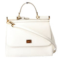 Miss Sicily Medium Top Handle White