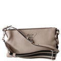 1BH050 Vitello Daino Crossbody Taupe