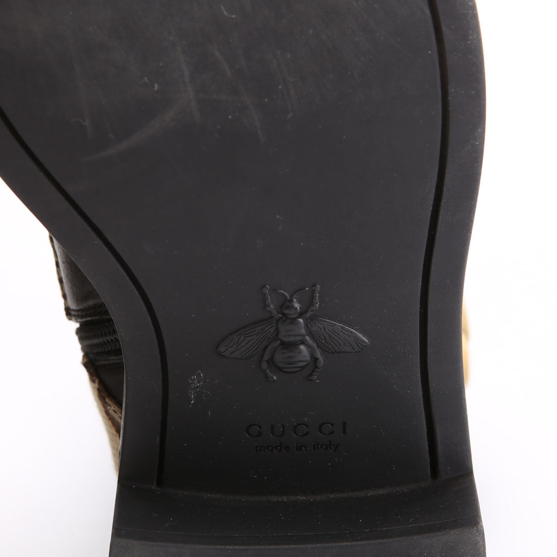 Gucci Jumbo GG Marmont Lace Up Boots Size 36
