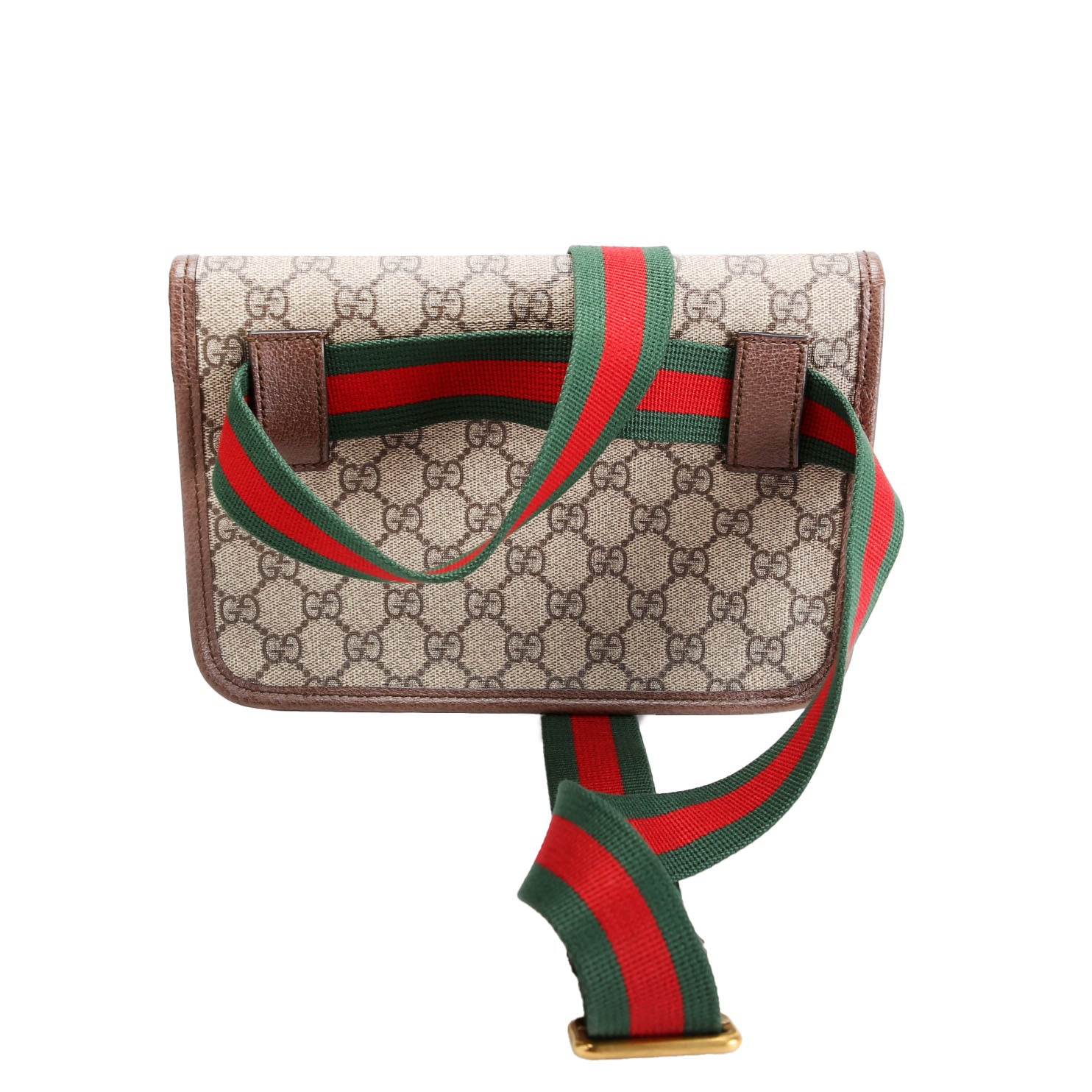 Gucci 493930 GG Supreme Neo Web Belt Bag Brown