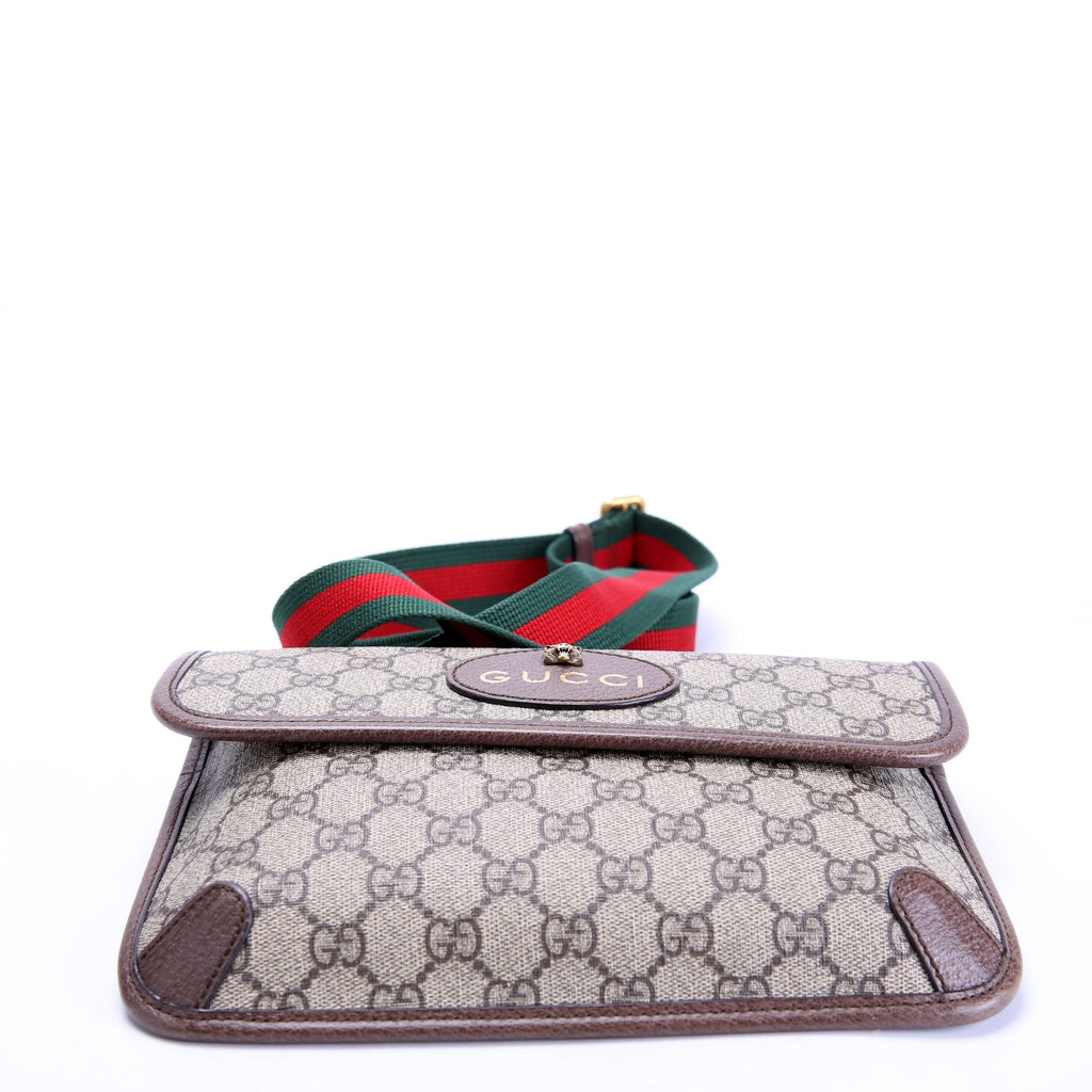Gucci 493930 GG Supreme Neo Web Belt Bag Brown