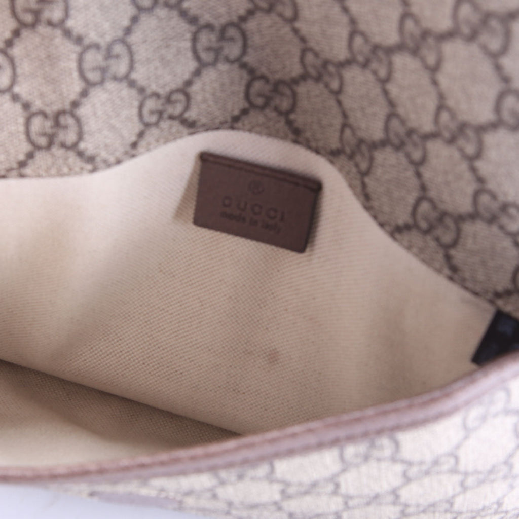 Gucci 493930 GG Supreme Neo Web Belt Bag Brown