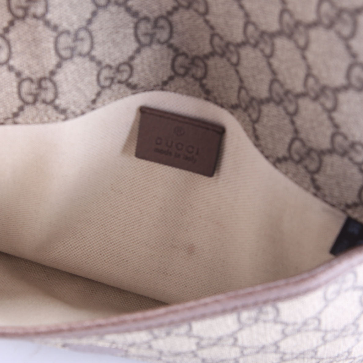Gucci 493930 GG Supreme Neo Web Belt Bag Brown