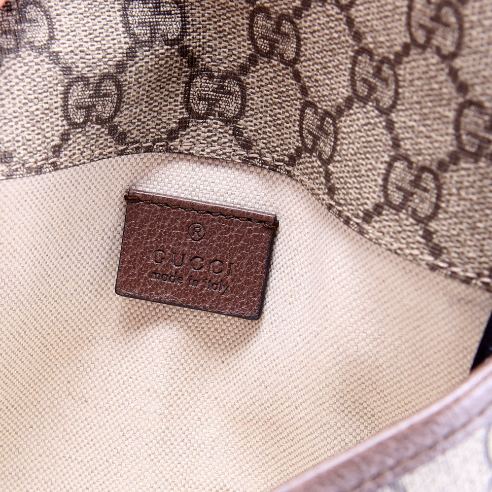 Gucci 493930 GG Supreme Neo Web Belt Bag Brown