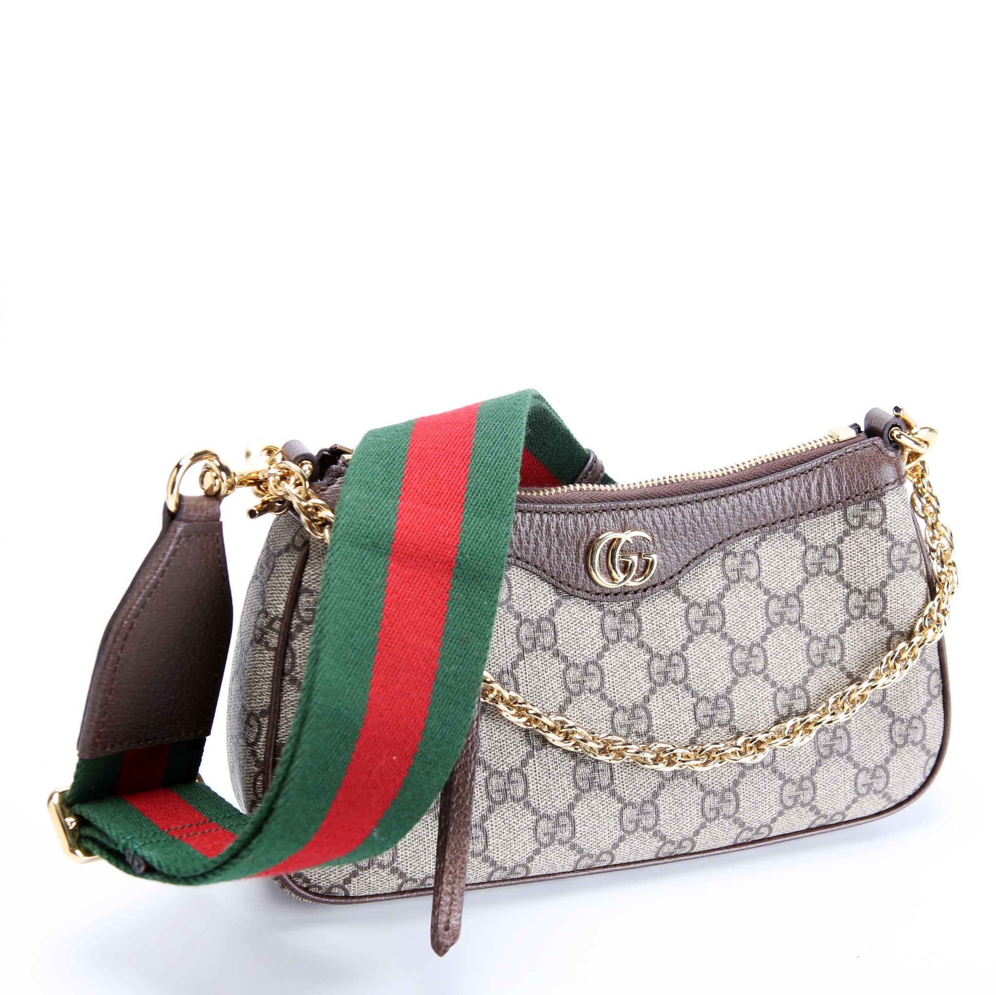 735132 GG Supreme Small Handbag Brown