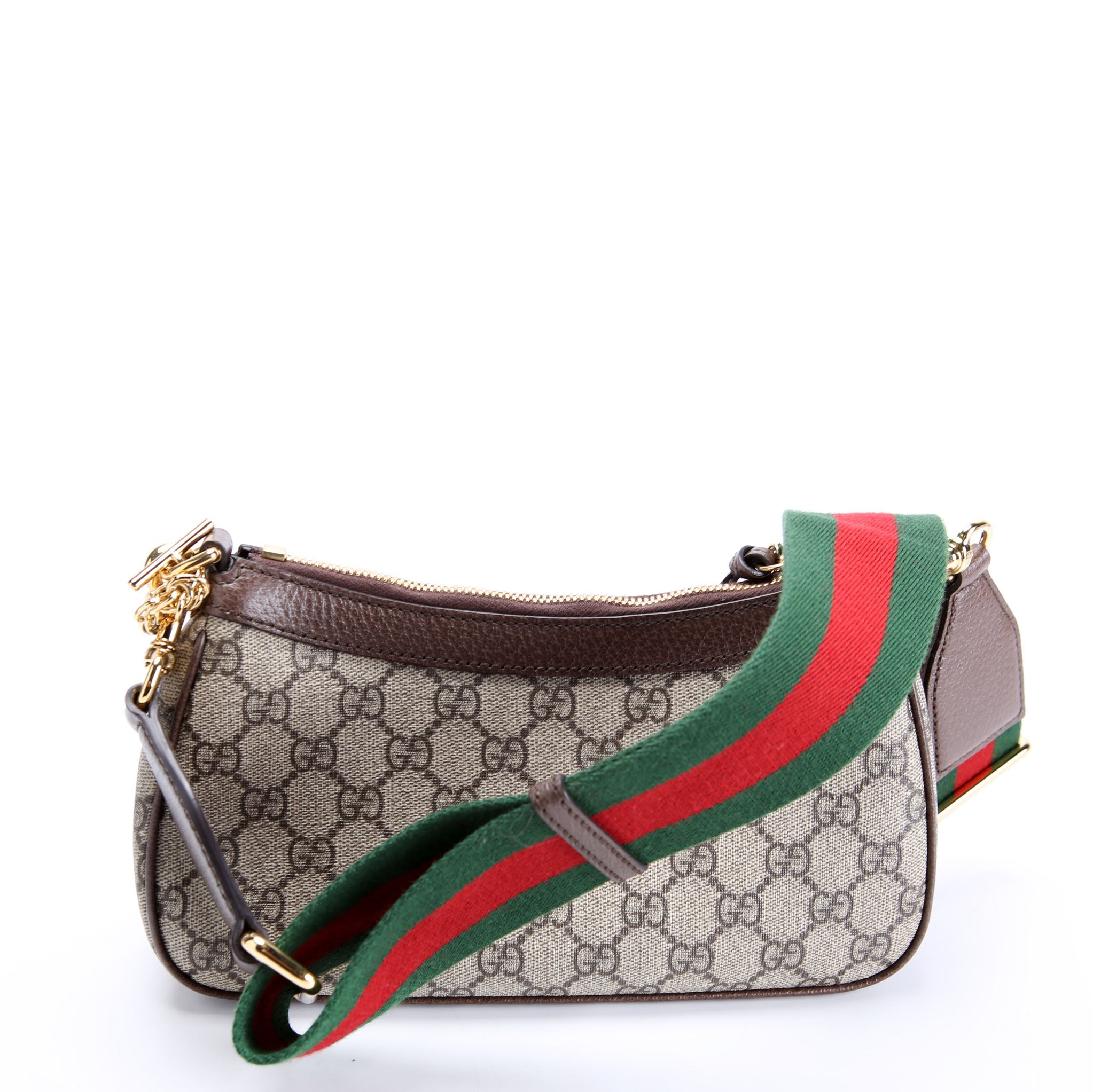 735132 GG Supreme Small Handbag Brown