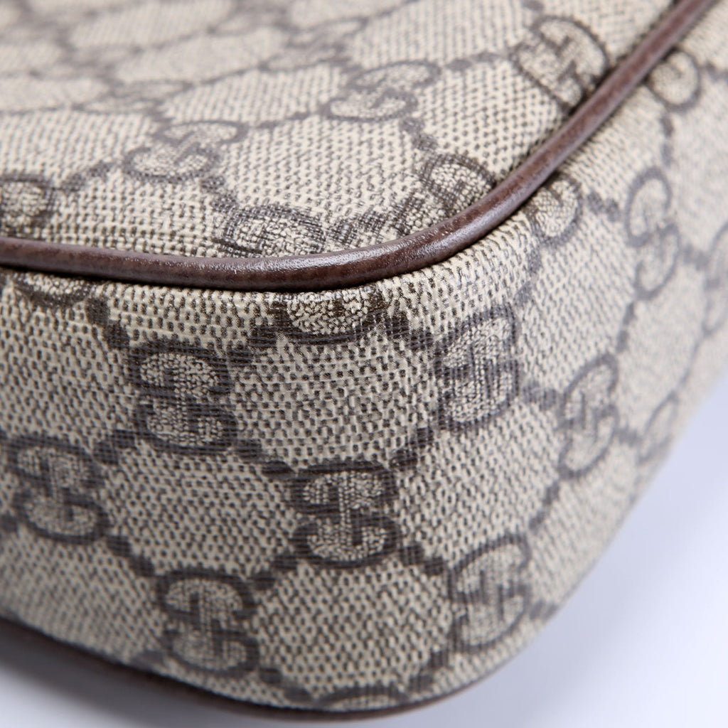 735132 GG Supreme Small Handbag Brown