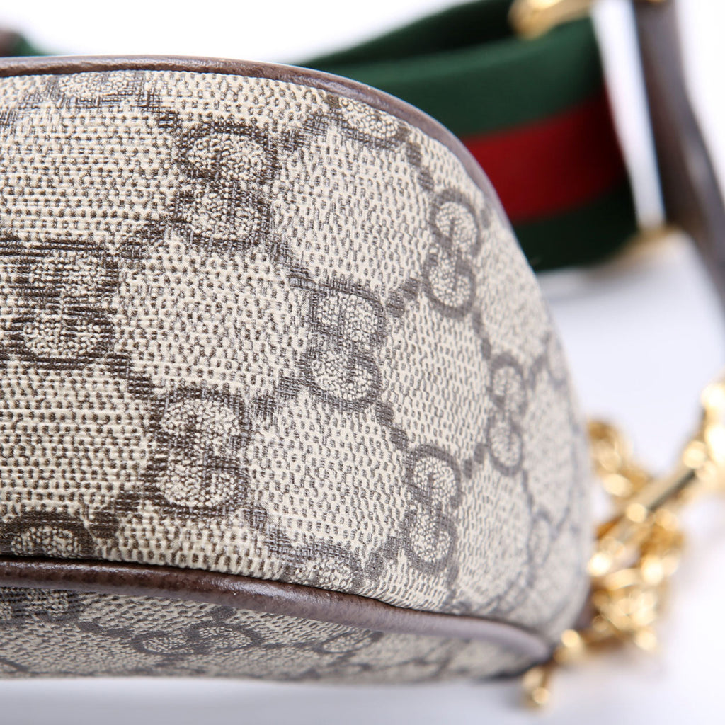 735132 GG Supreme Small Handbag Brown
