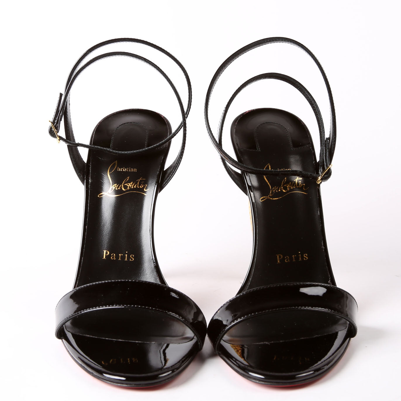 Lipchick Patent 100MM Sandals Size 39