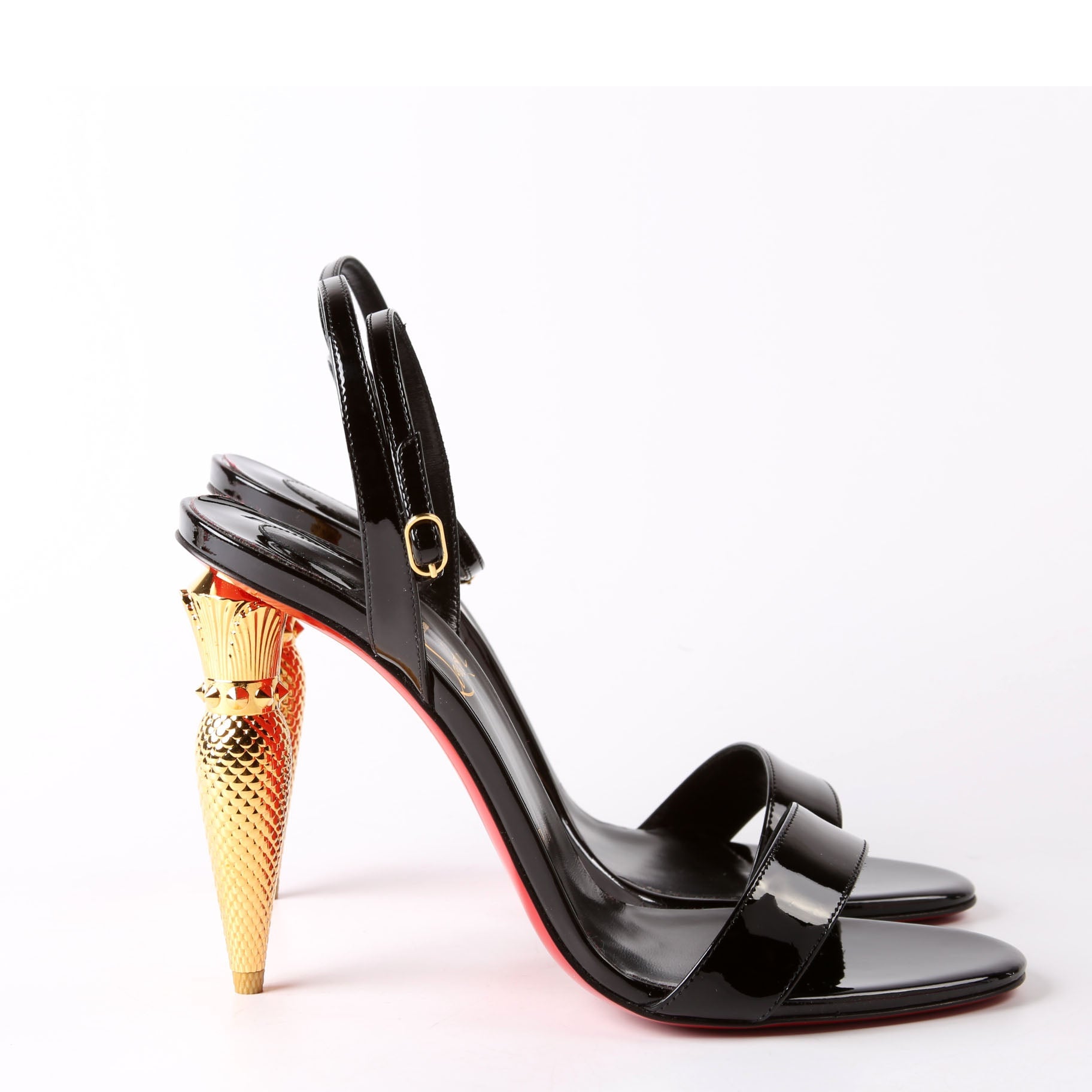 Lipchick Patent 100MM Sandals Size 39