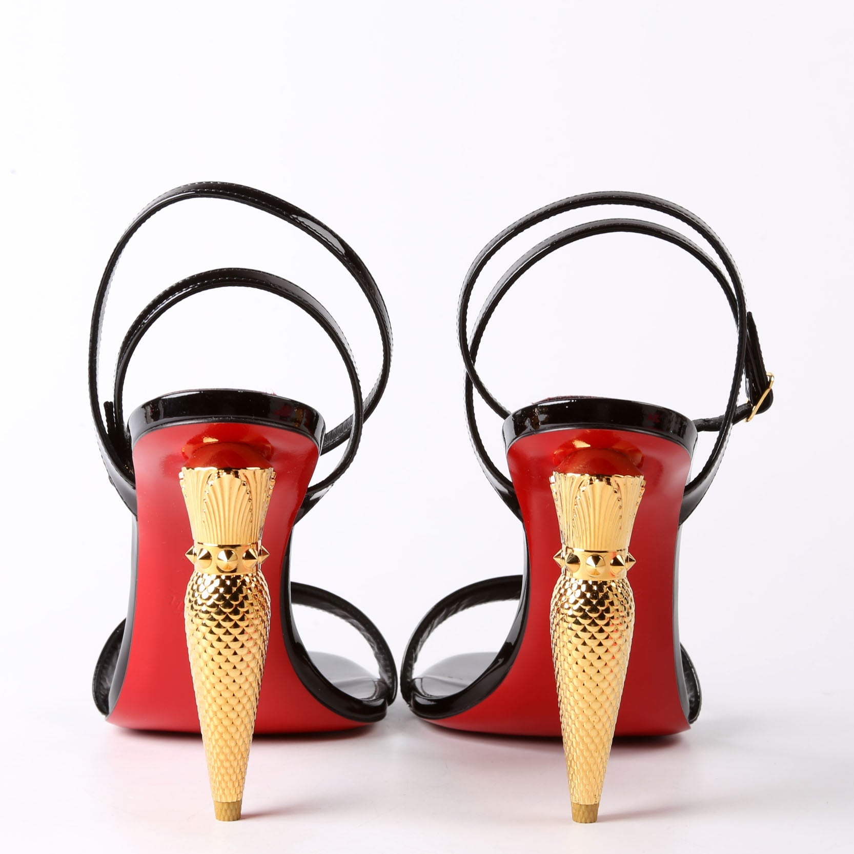 Lipchick Patent 100MM Sandals Size 39