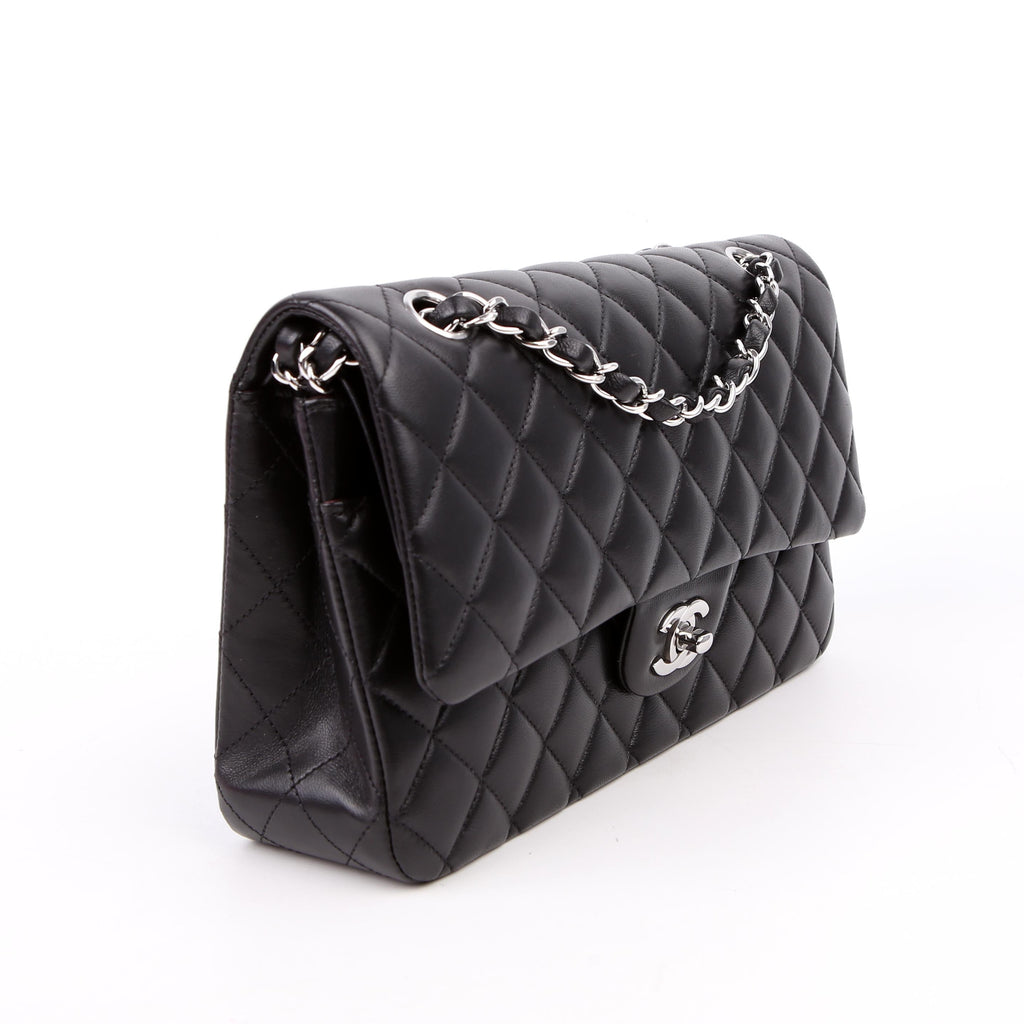 Classic Flap Medium Lambskin RFID Black
