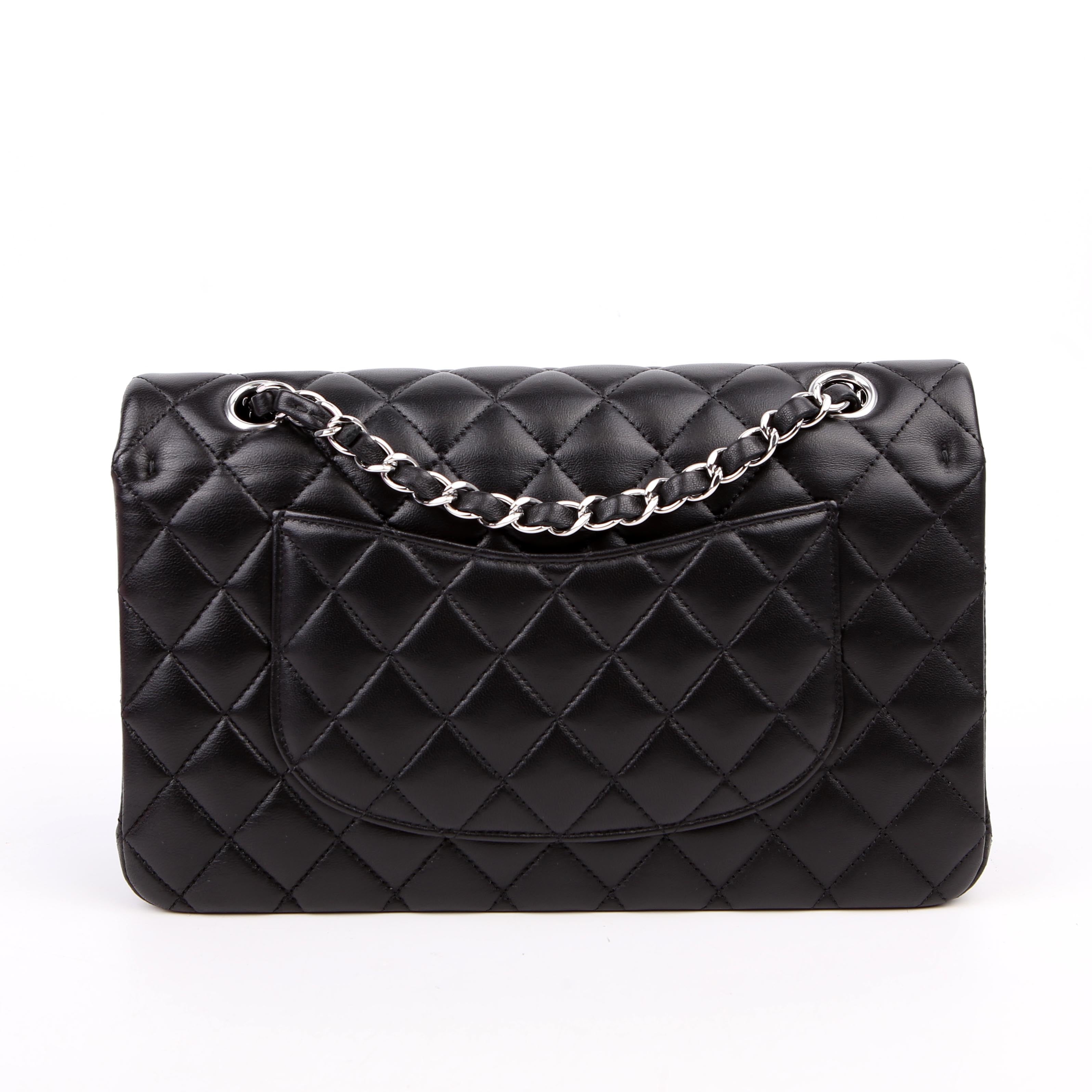 Classic Flap Medium Lambskin RFID Black