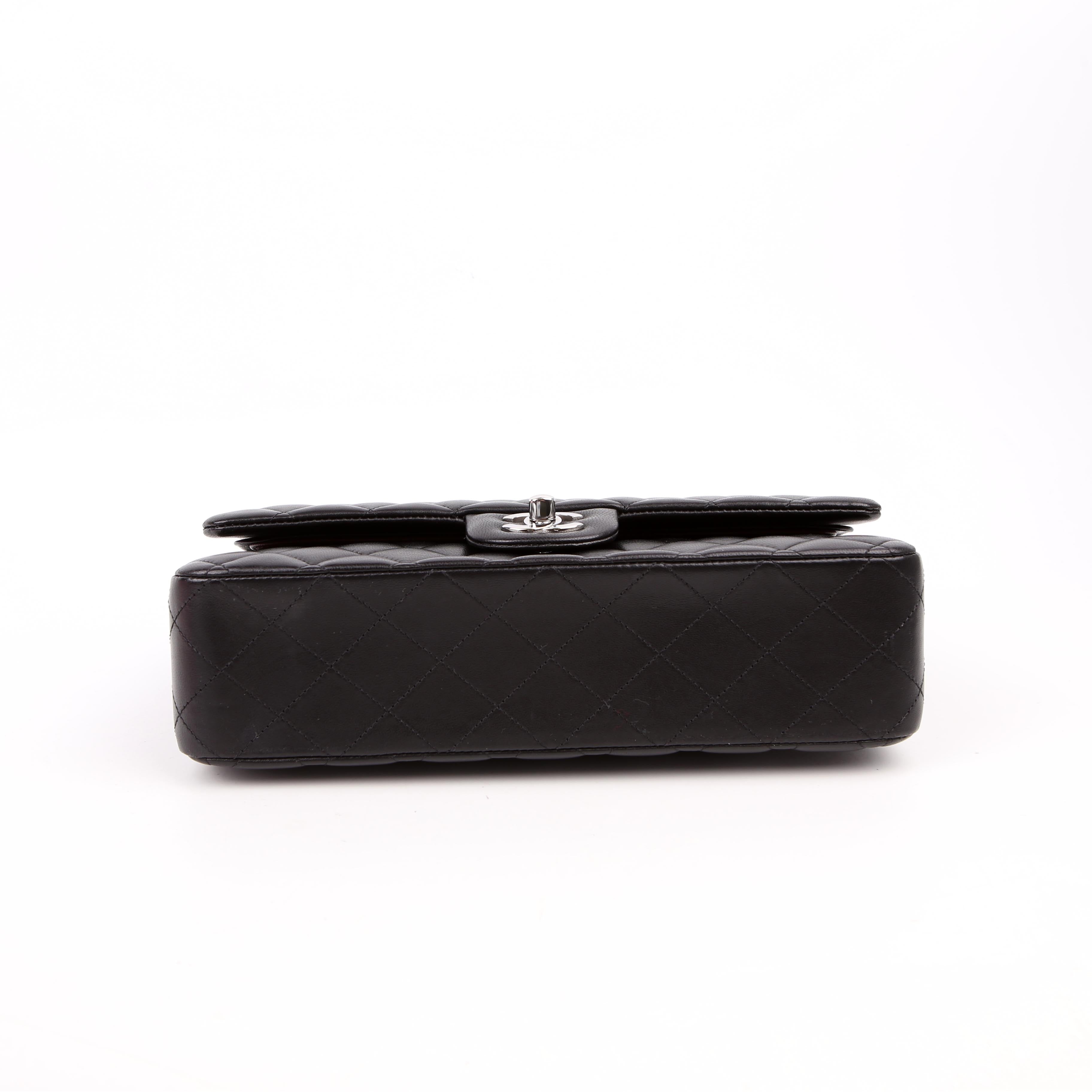 Classic Flap Medium Lambskin RFID Black