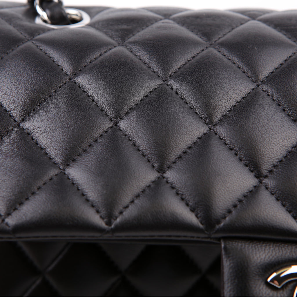 Classic Flap Medium Lambskin RFID Black